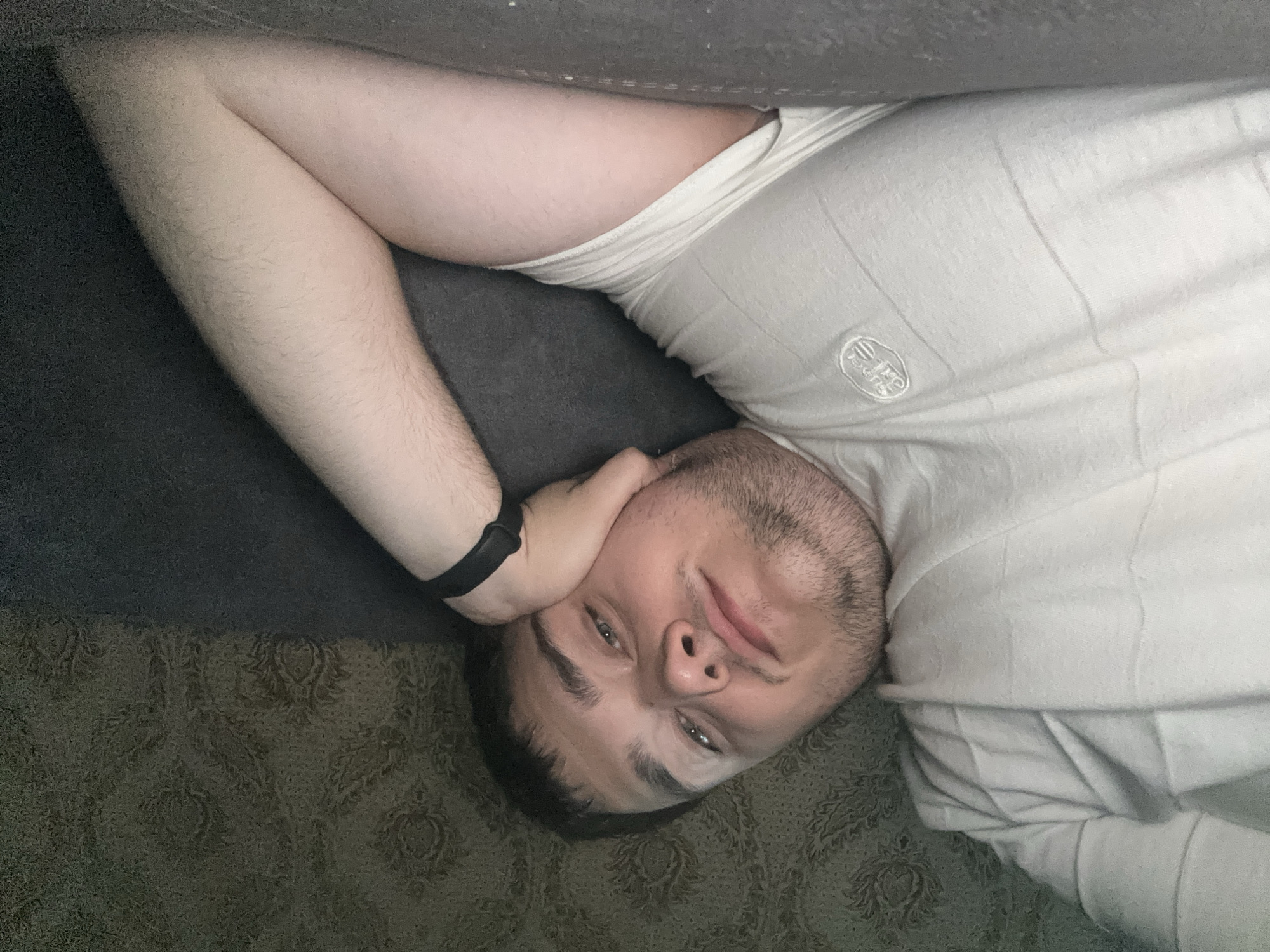 Chilling on the couch, selfie session on a quiet evening