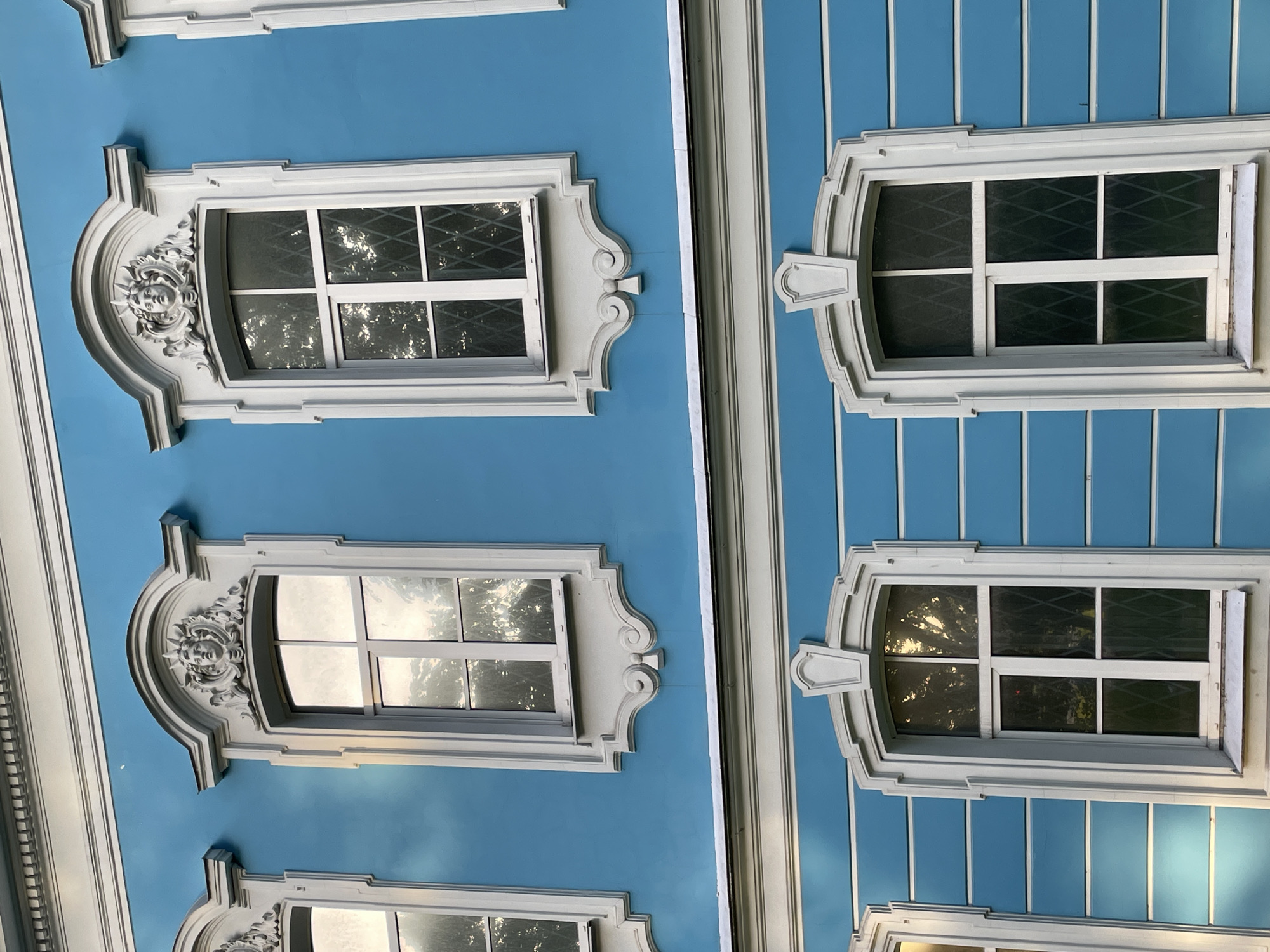 Tourist documents historic Saint Petersburg landmarks during afternoon walk