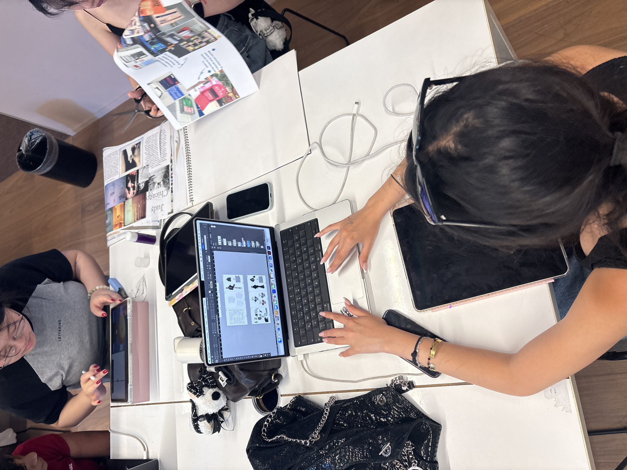 Creative workshop session documented in Milan studio space