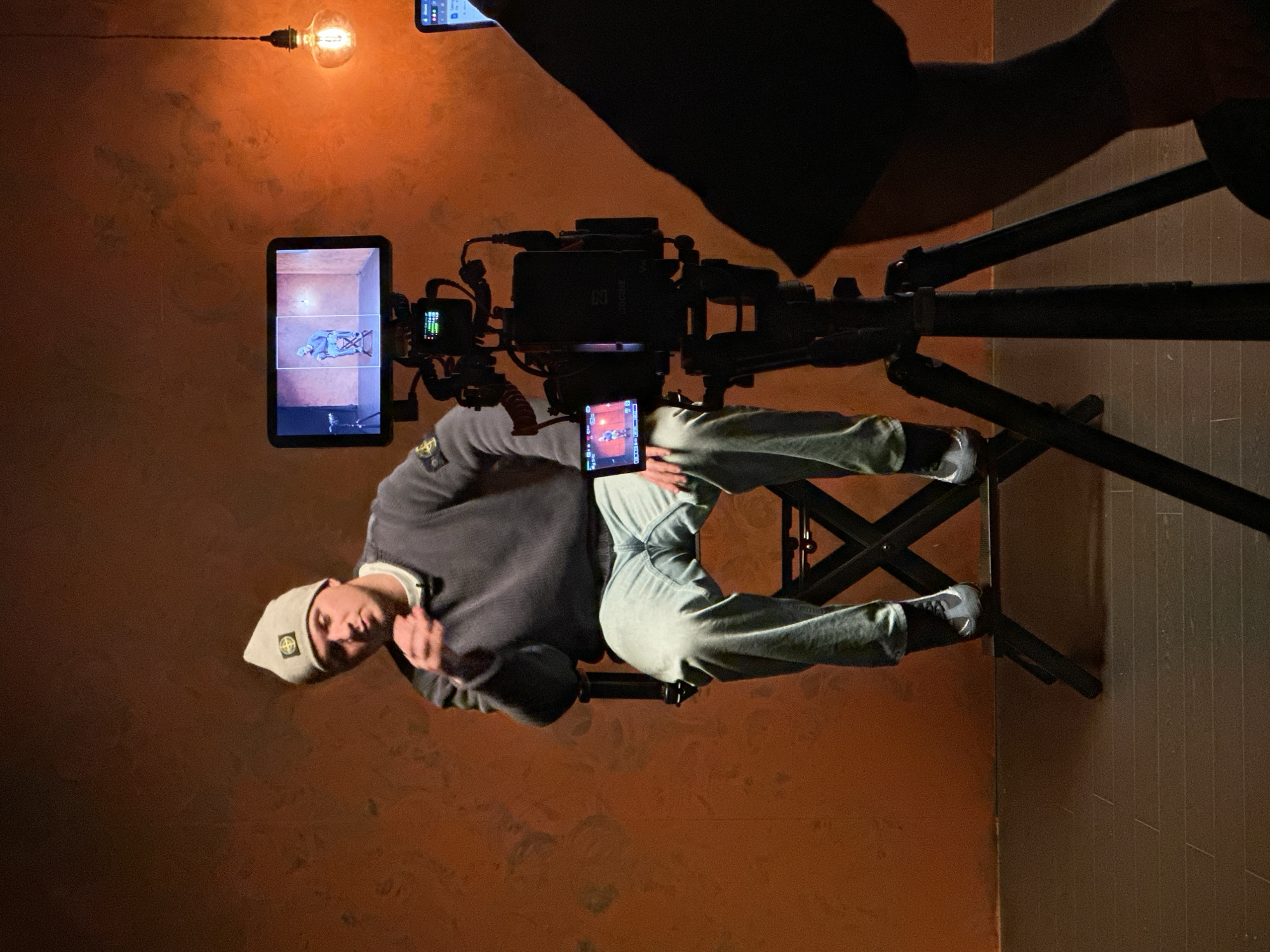 Photography production session captured in London studio