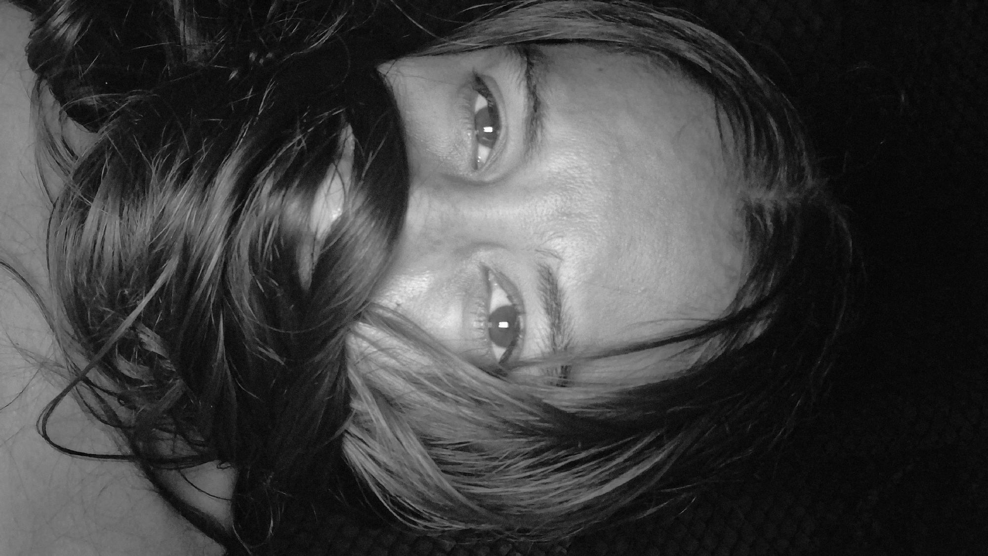 Black and white self-portrait session in Vallecito, Venezuela