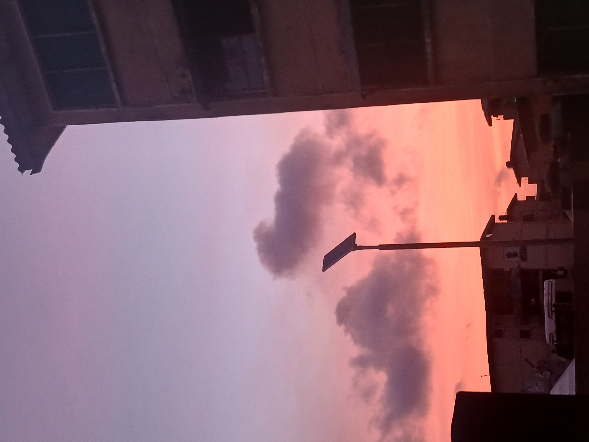 Lagos sunset transitions to twilight in two-minute sequence