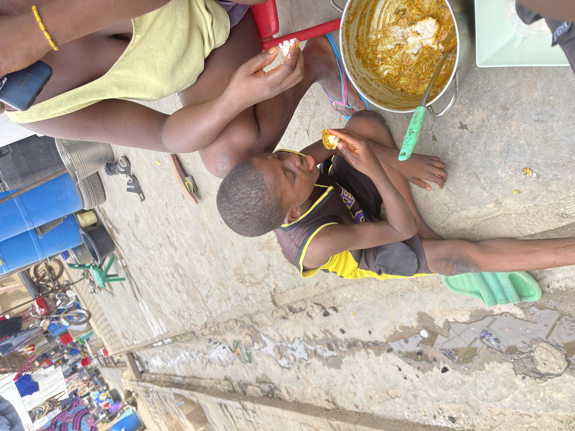 Daily life documented in Nyanya, Nigeria outdoor domestic scenes