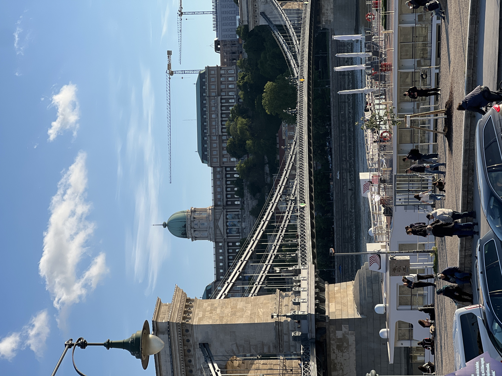 Széchenyi Chain Bridge photographed in Budapest