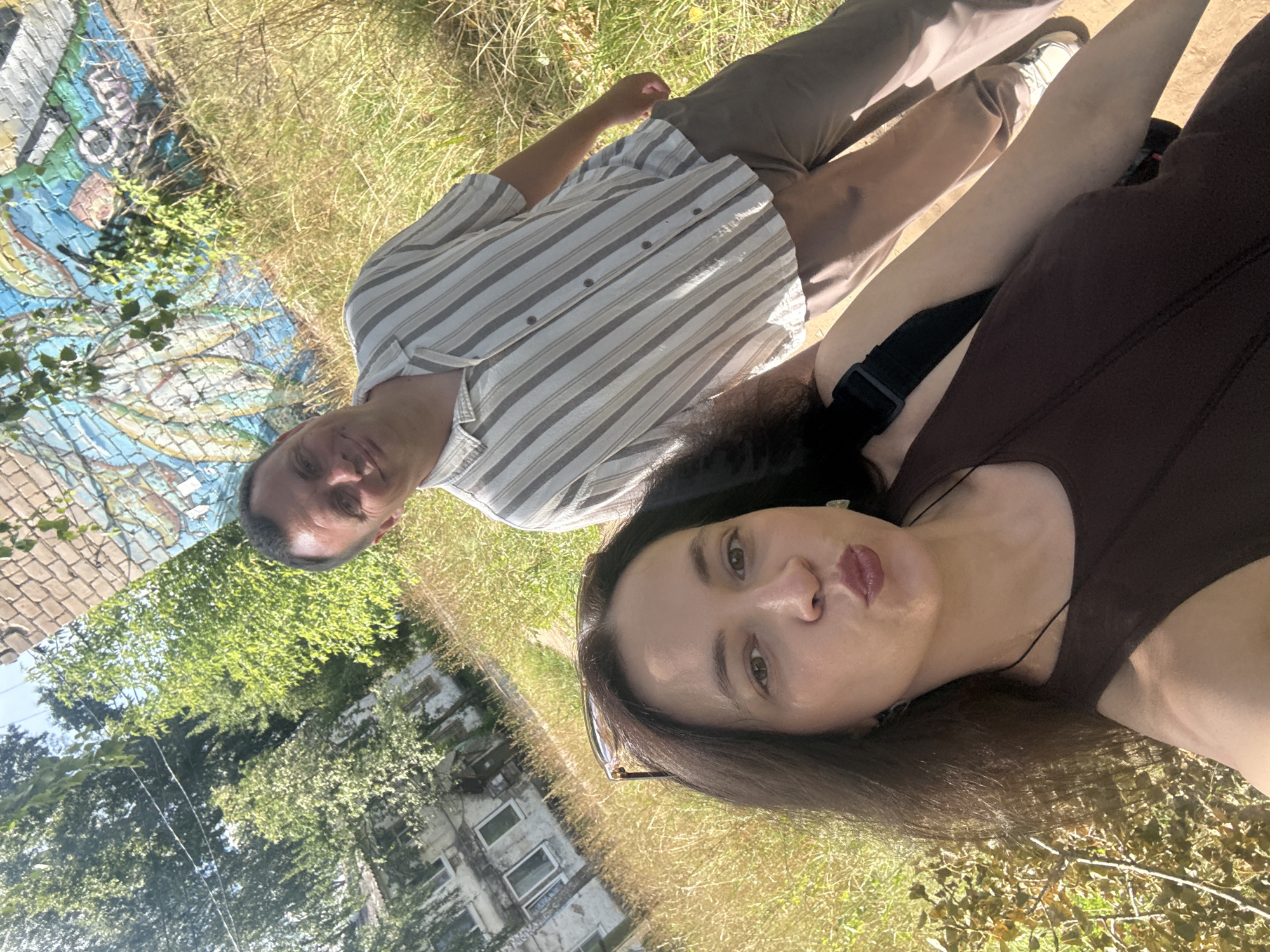 A lazy summer morning in Chaikovsky, selfies and cats included.