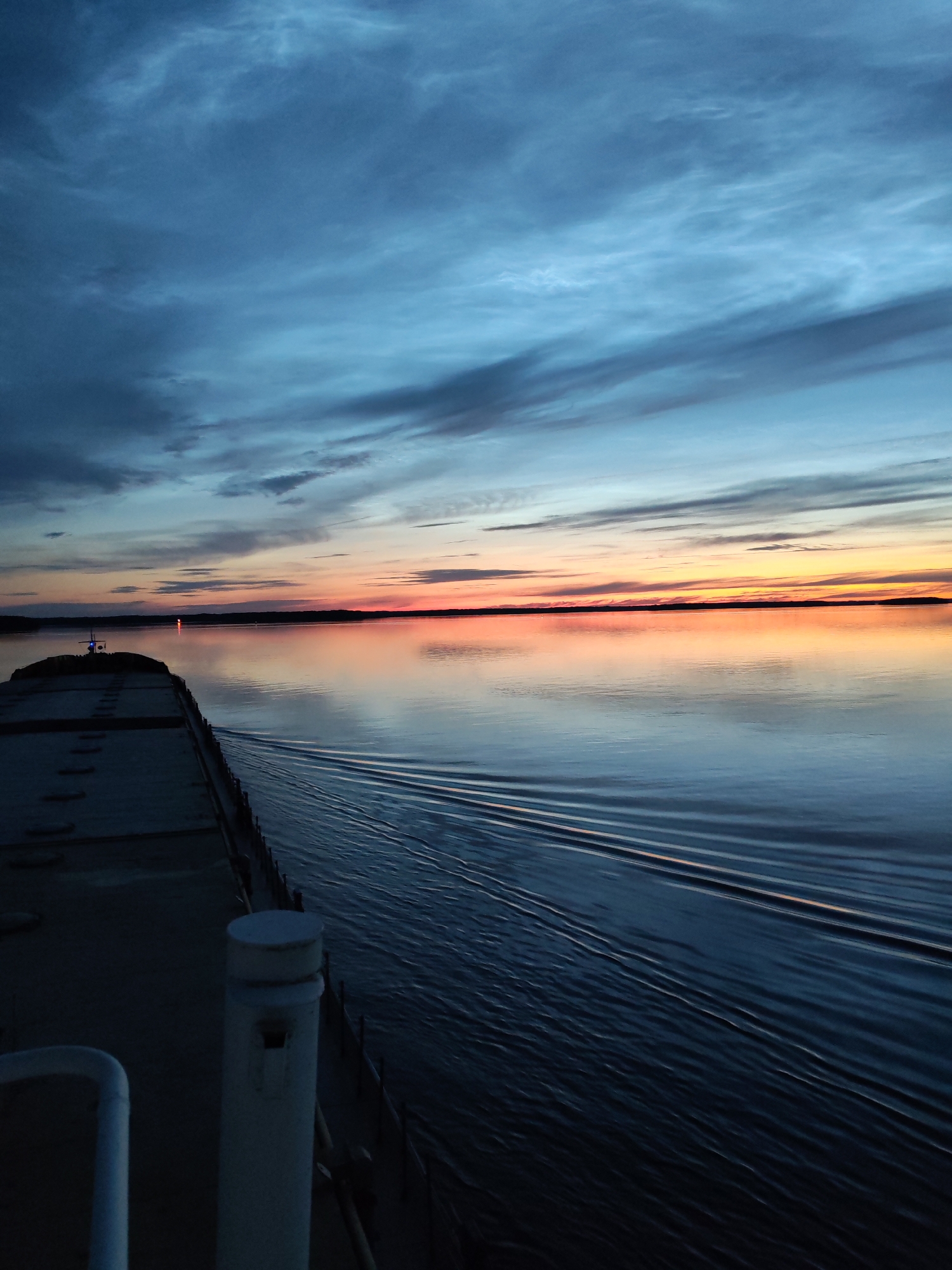 Twilight on the Sheksna River, selfies and scenery from the water