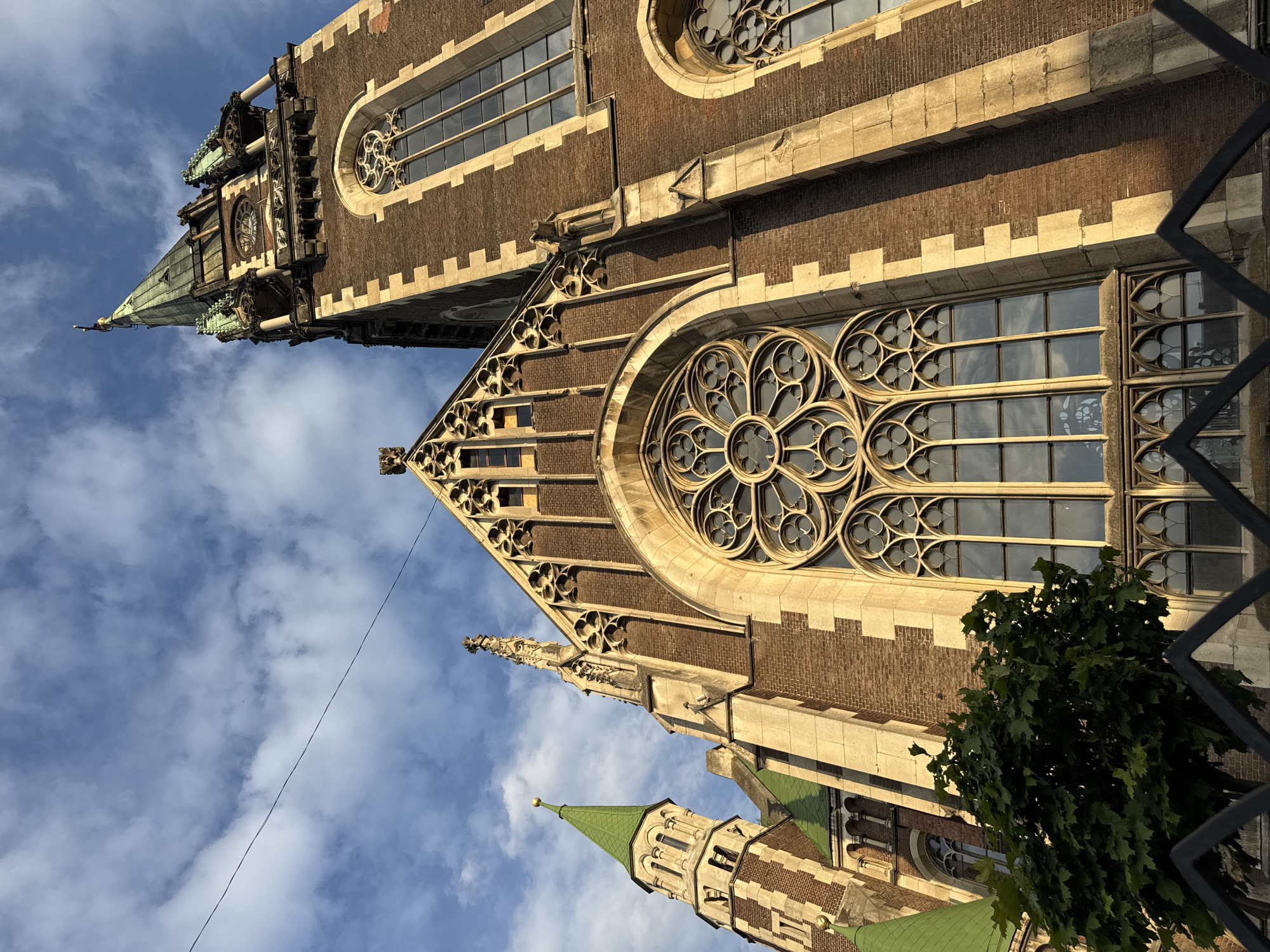 Close-up exploration of Lviv's Gothic Church of Saints Elizabeth and Olga