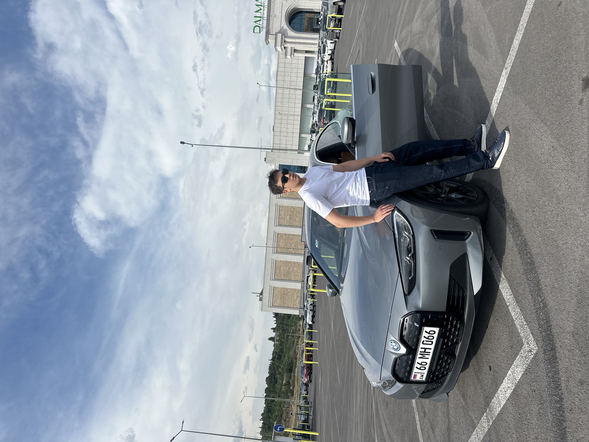 BMW parking lot scene in Yerevan