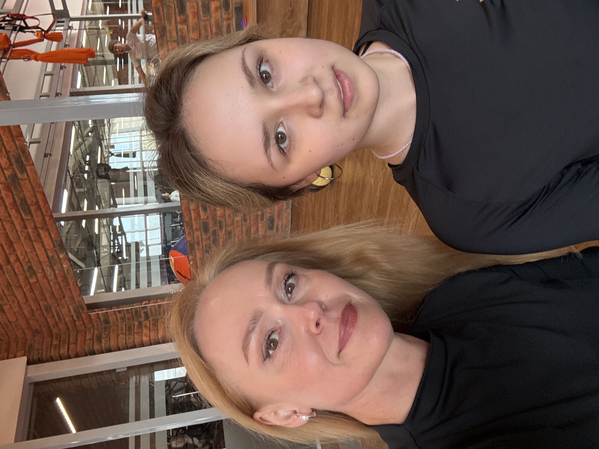Two women take selfie in Chaikovsky, Russia