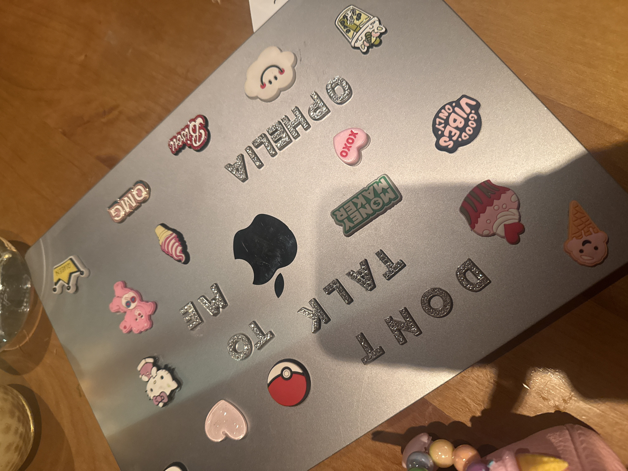 Oslo resident displays whimsical sticker collection on personal items