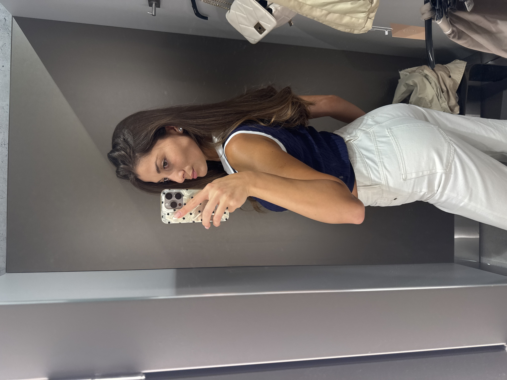Woman shops while BMW undergoes repairs in Burgas