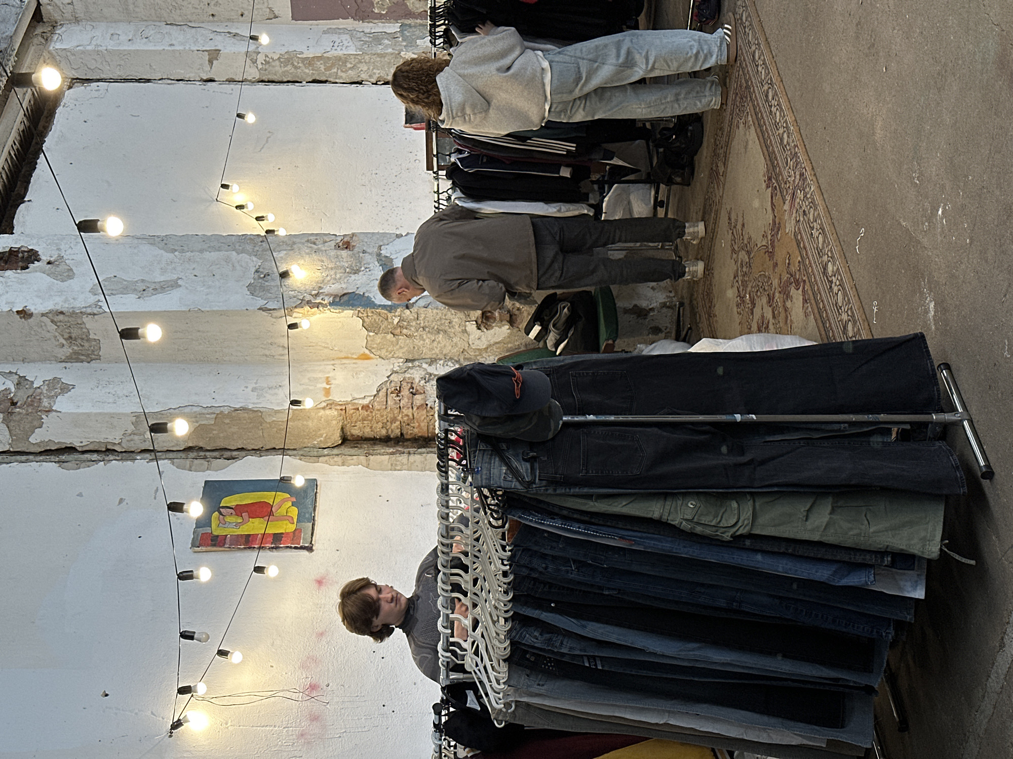 Indoor vintage market bustles with shoppers in Minsk