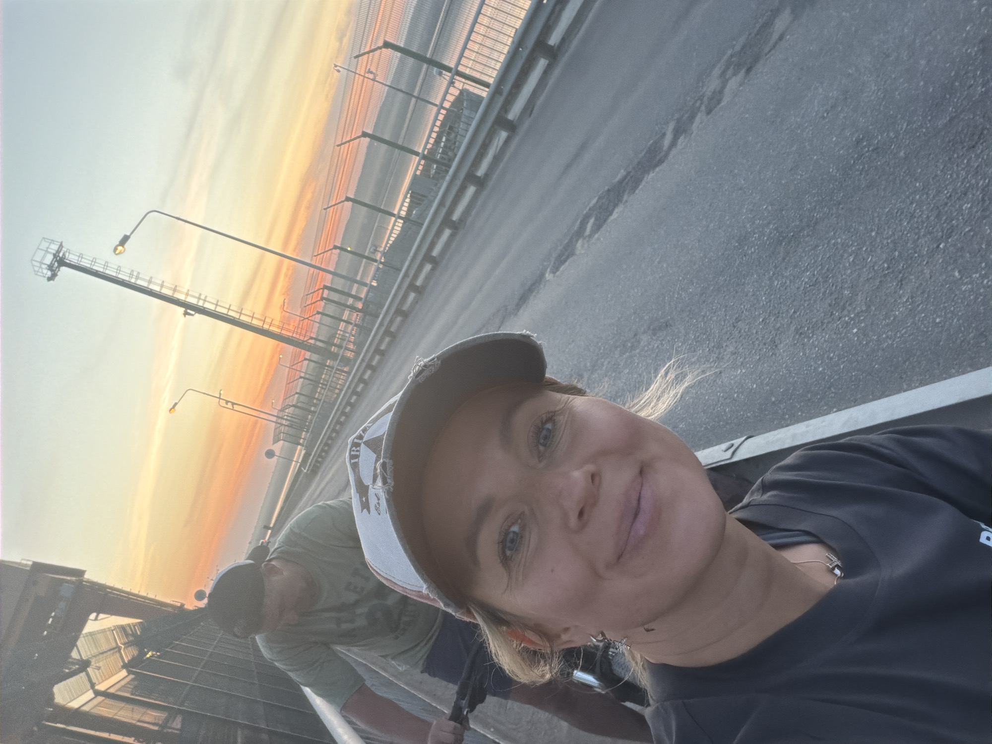 Casual moments captured on Kama Bridge during sunset