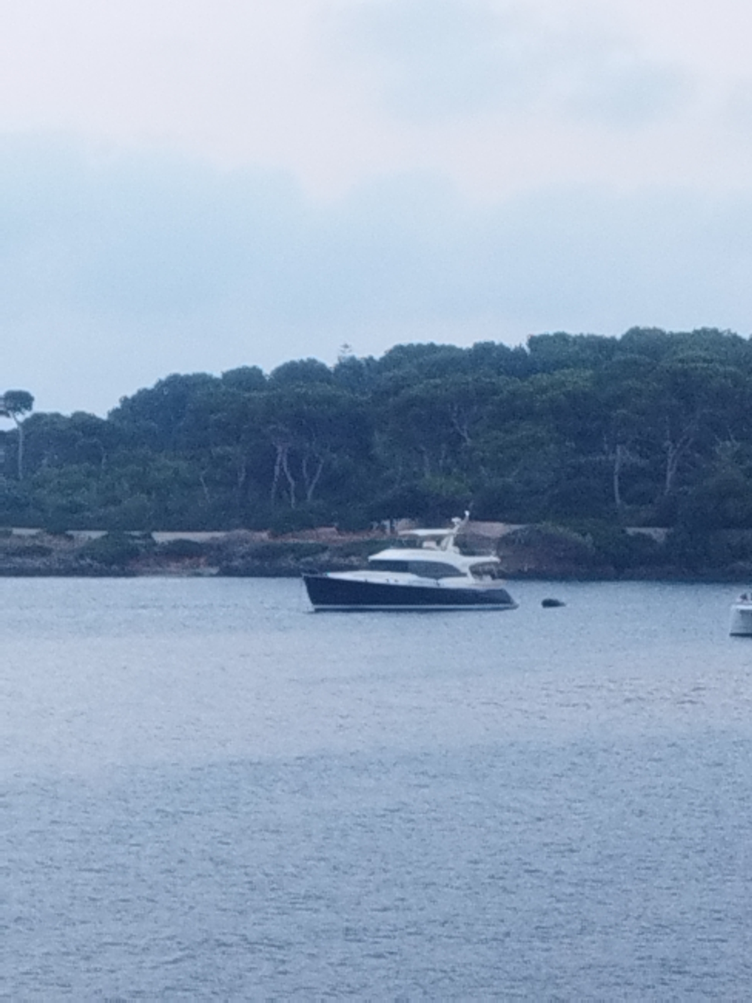 Dusk on the Mediterranean coast near Antibes