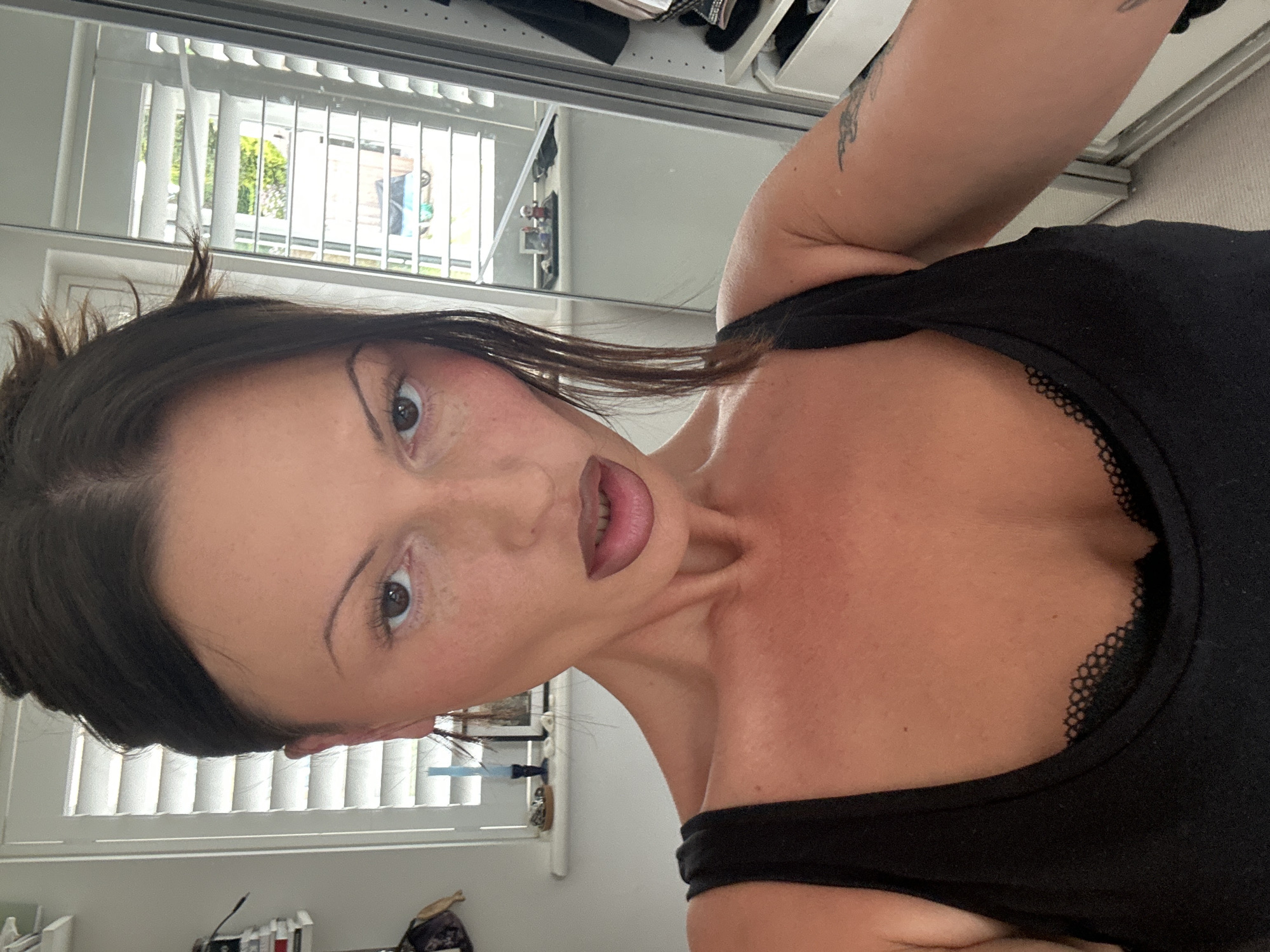 Woman photographed in residential setting in Tunbridge Wells