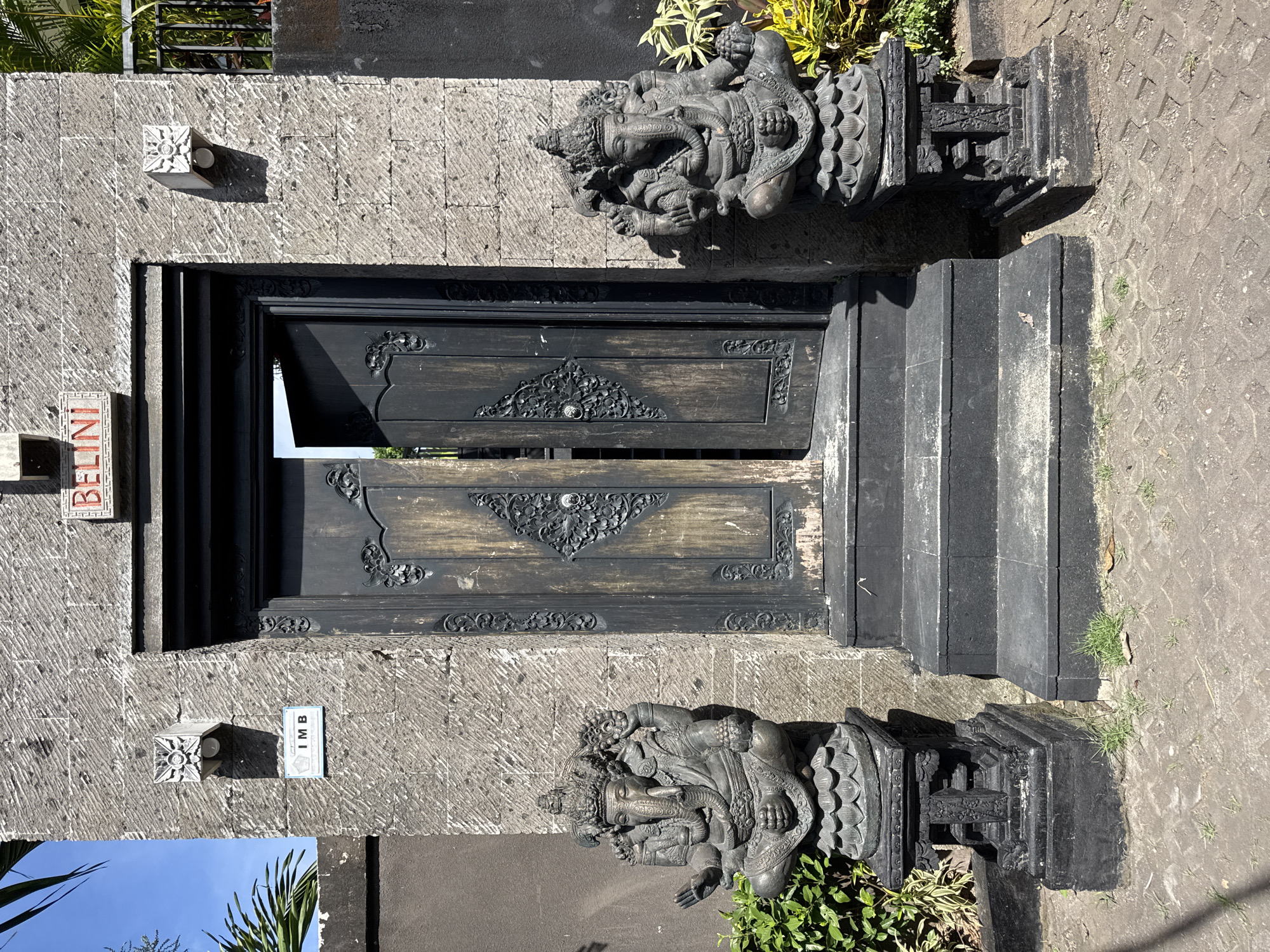 Morning moments: Temple visit and dog companion in Kuta Selatan