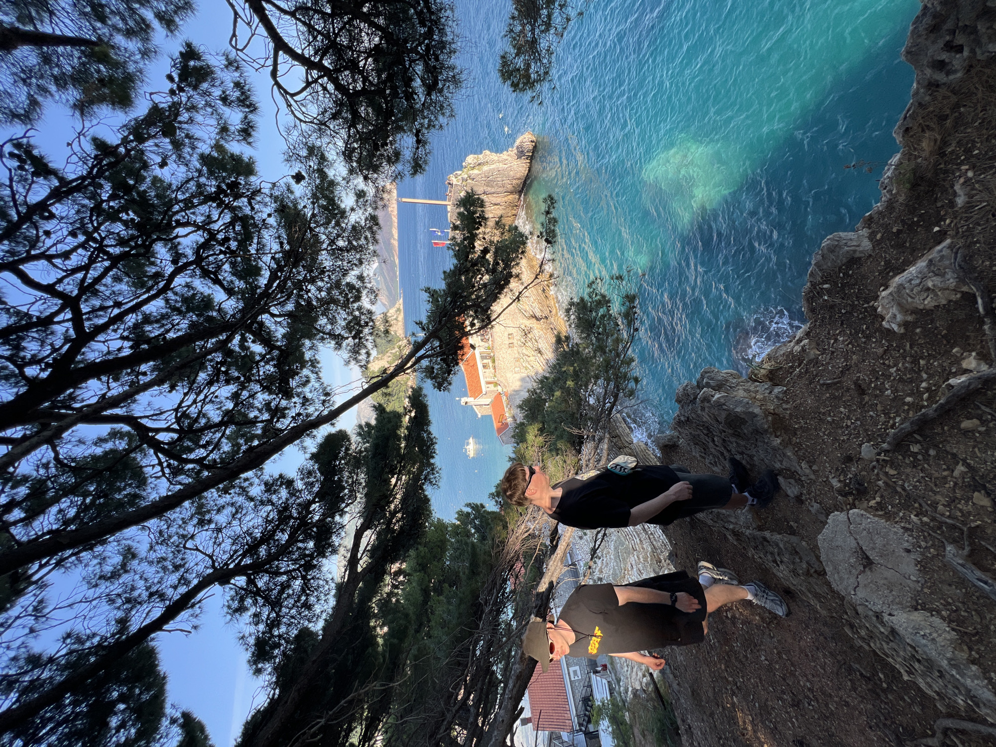 Coastal scenes documented in Petrovac, Montenegro's Adriatic bay