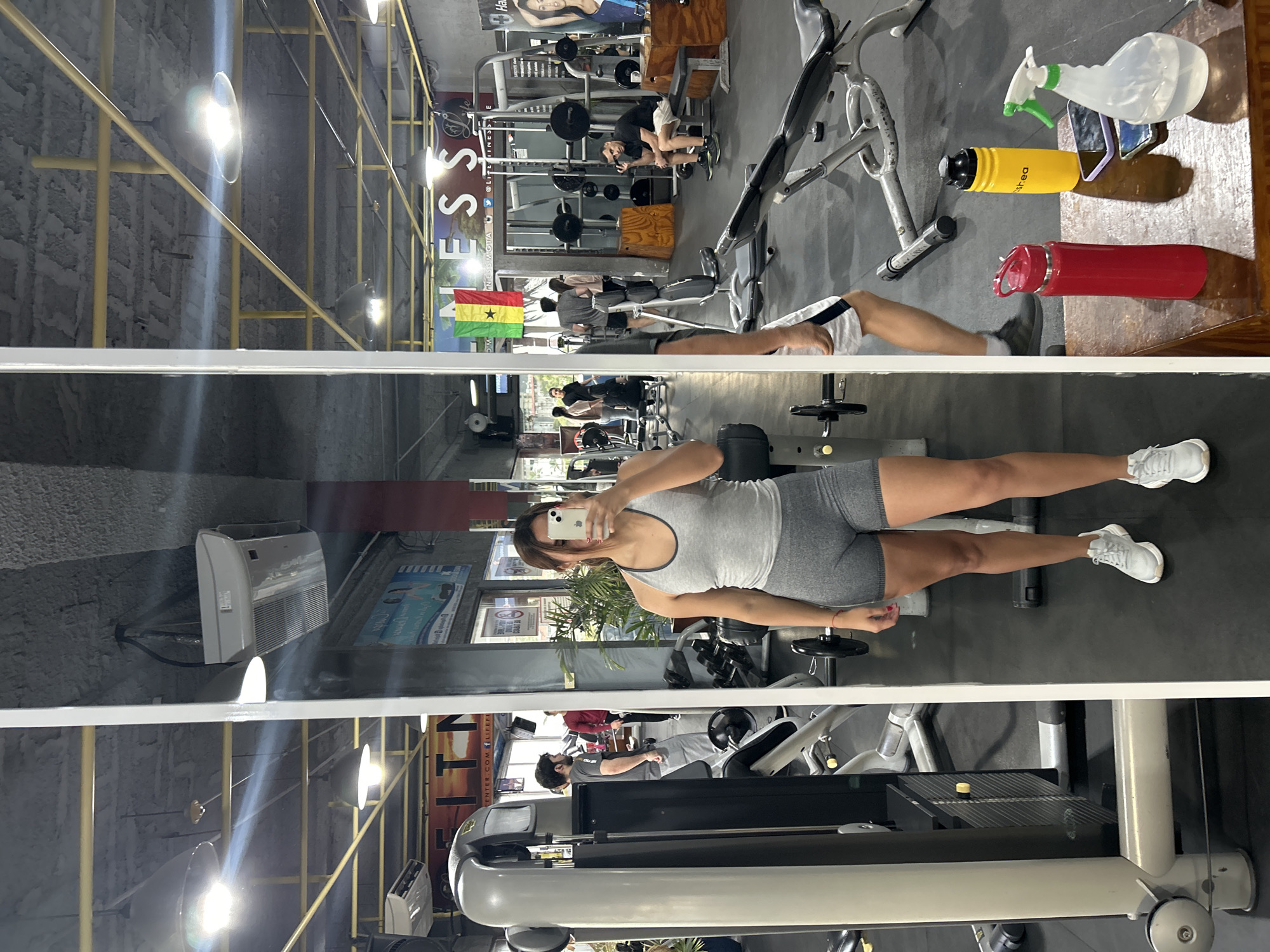 Gym selfie and bay view from Porlamar, Venezuela