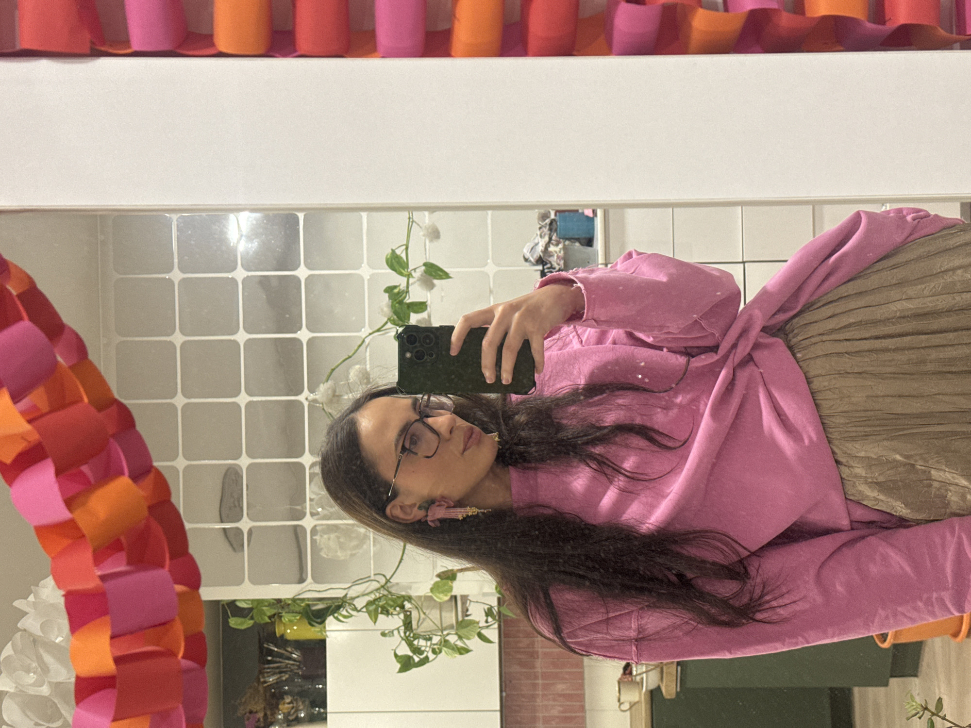 Woman takes multiple mirror selfies in Krasnoyarsk apartment