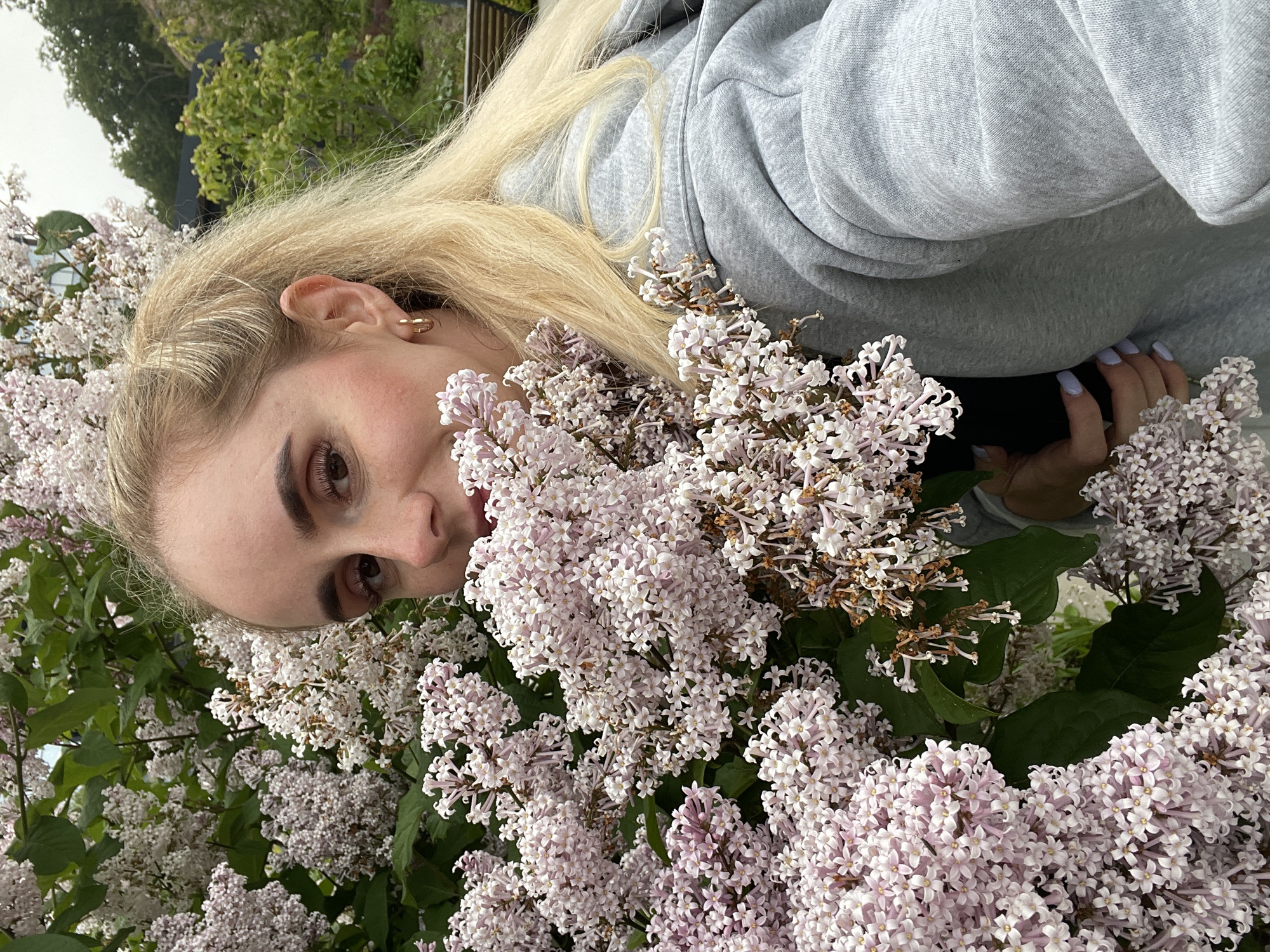 Morning playground visit and lilac blooms in Vladivostok