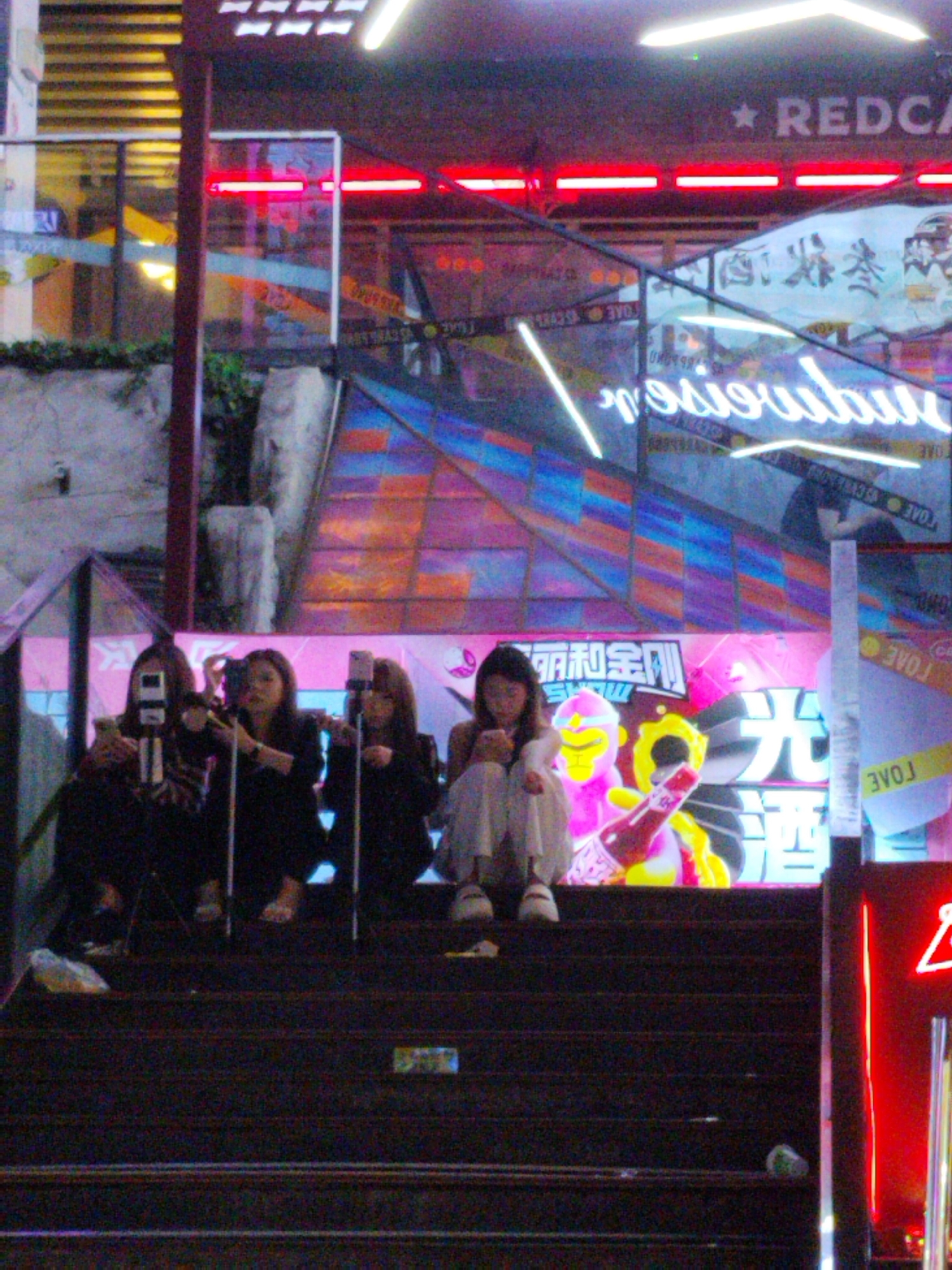 Young people gather for photos in Liangjiang, China