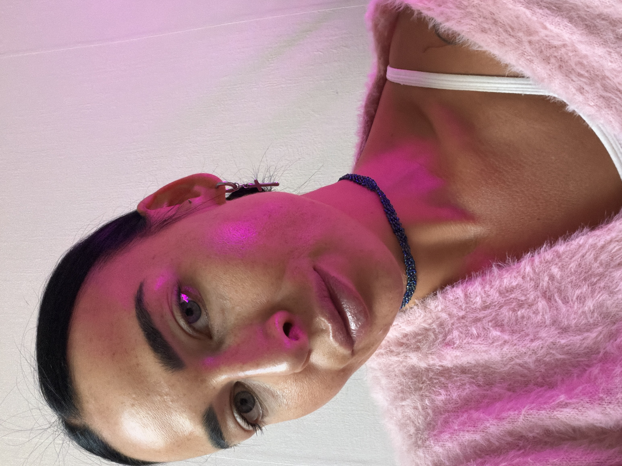 Woman enjoys spa treatment in Saint Petersburg indoor setting