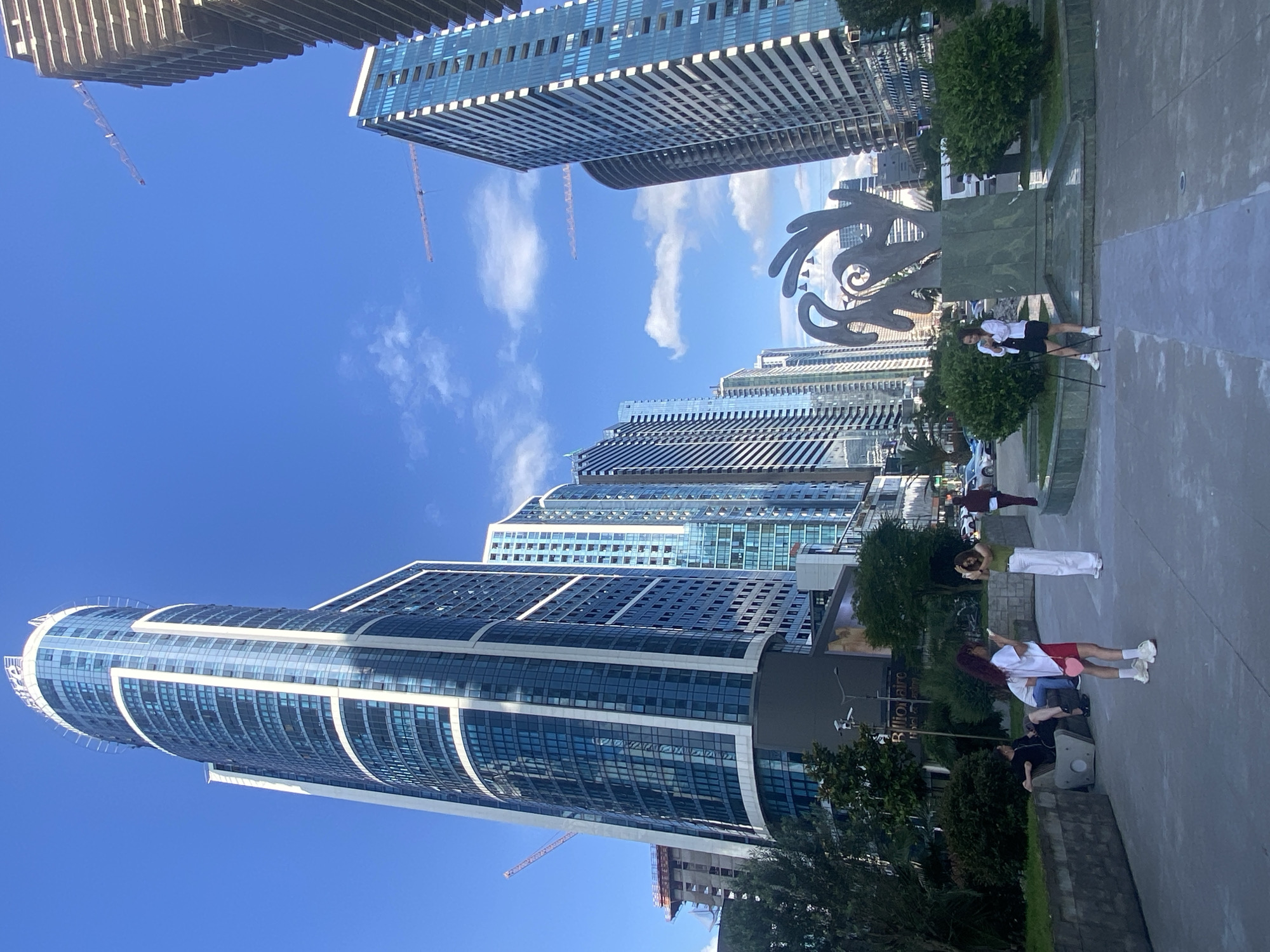 Batumi's modern skyline and Black Sea boulevard on a sunny afternoon
