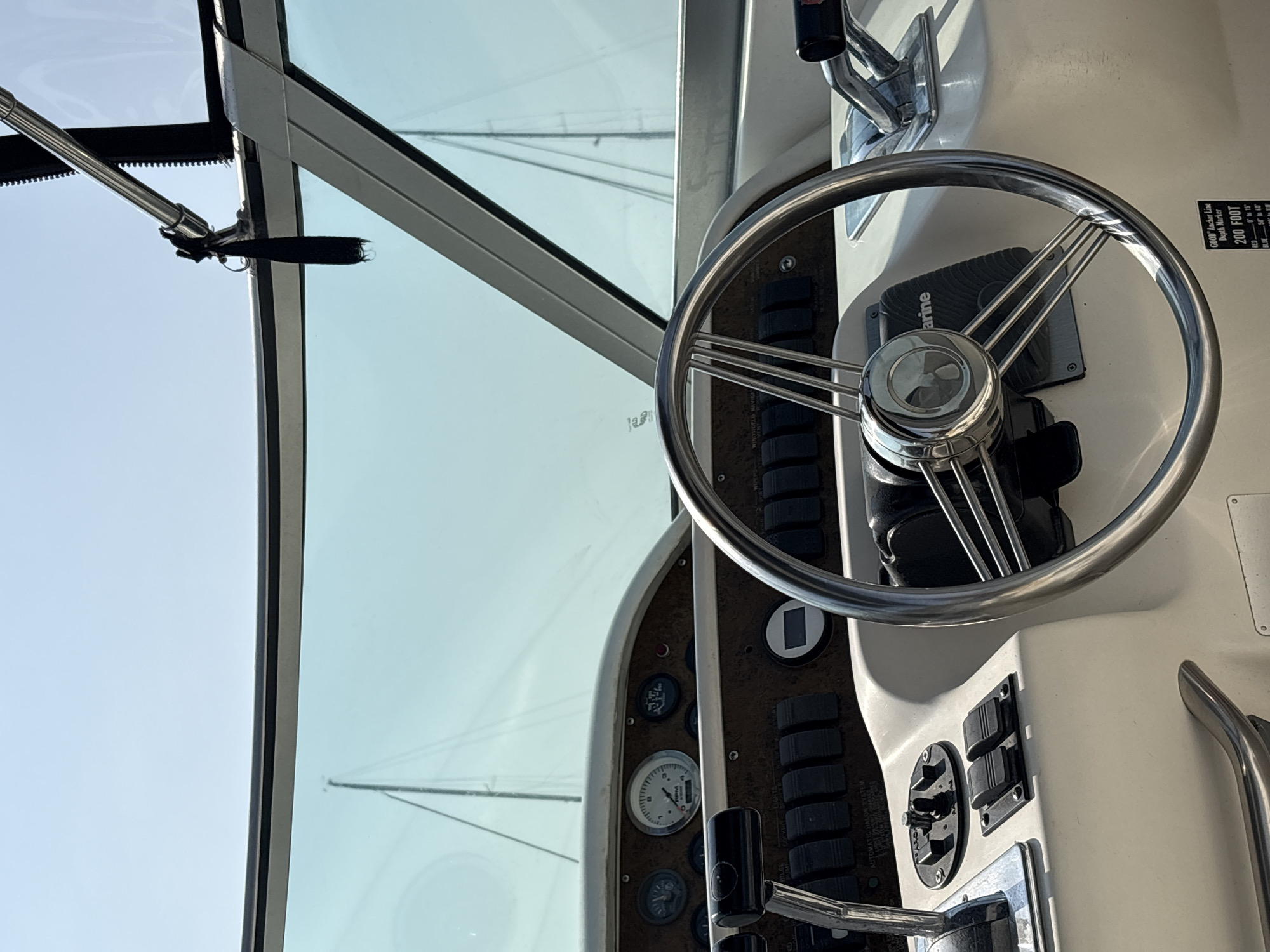 Boat interior view captured near Ancón coastline