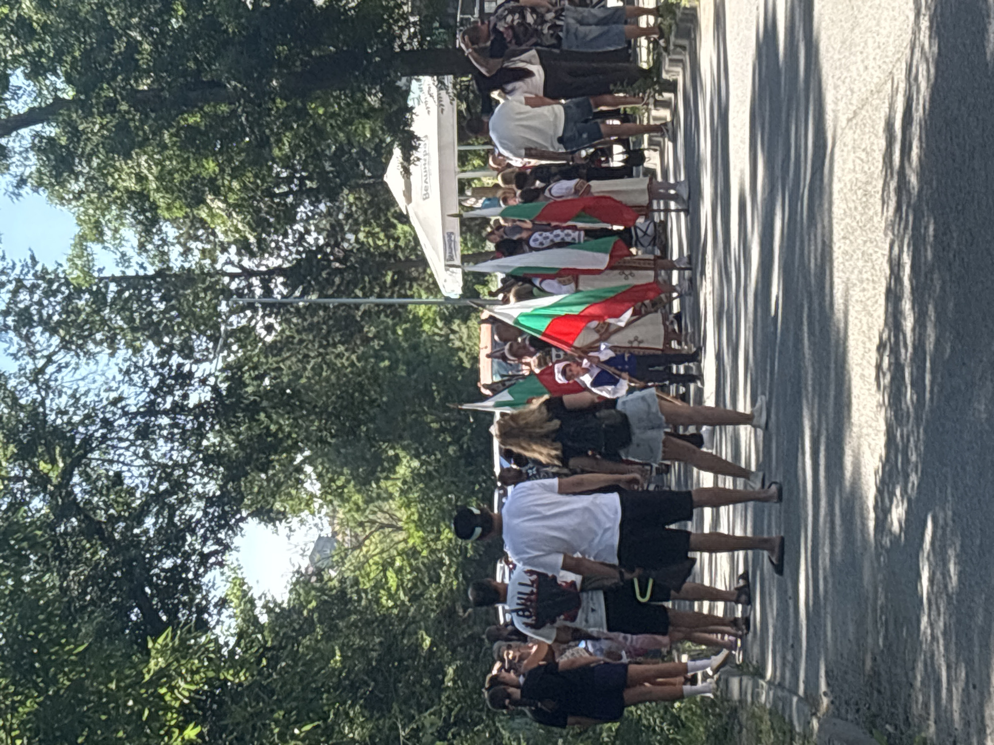Traditional folk festival parade through Burgas, Bulgaria