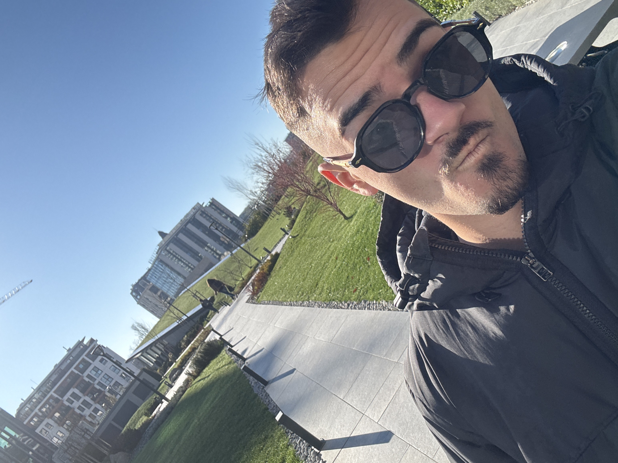 Morning selfie captured in Sofia, Bulgaria