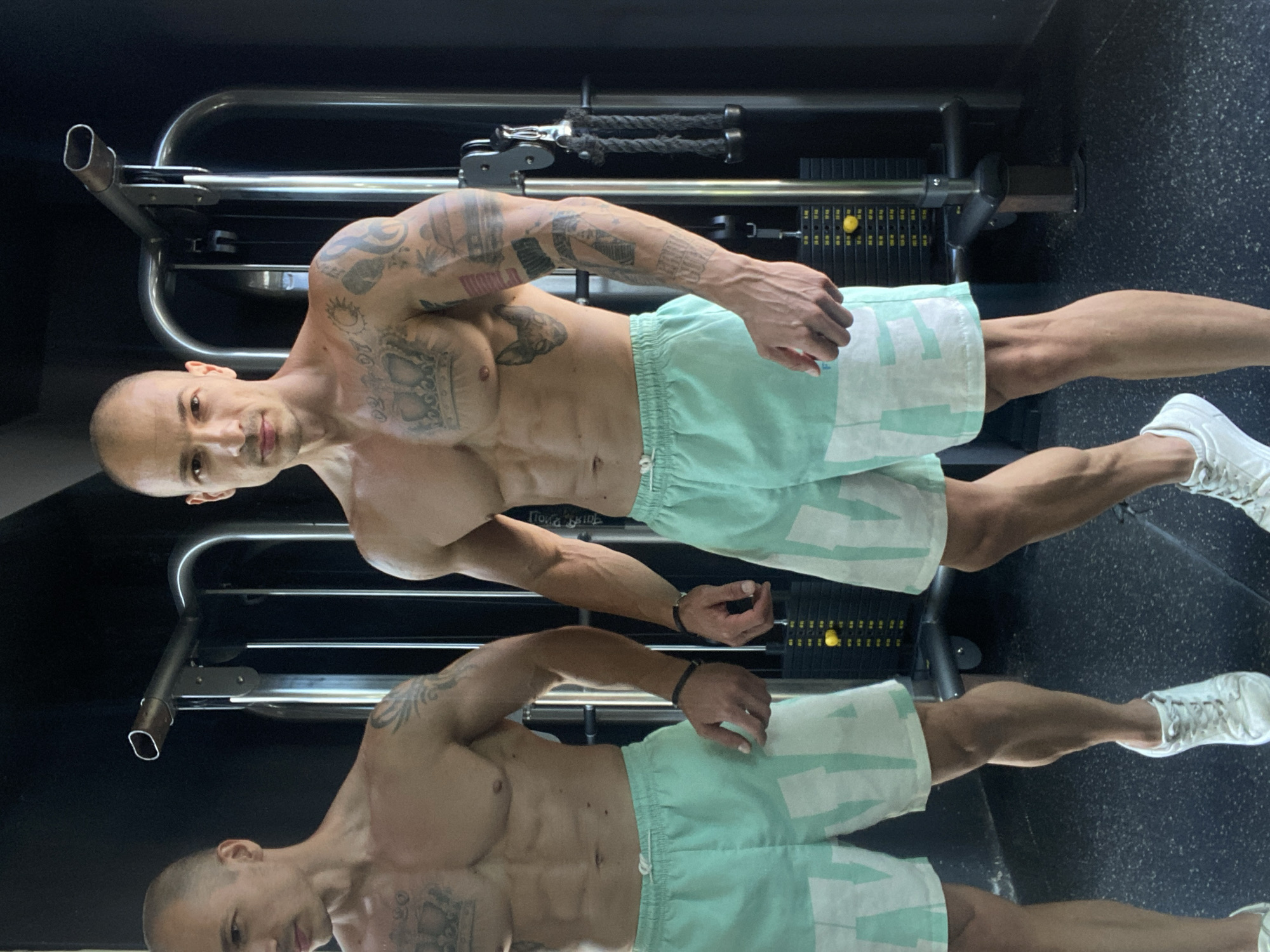 Gym floor moment near the weight machines in Pleven