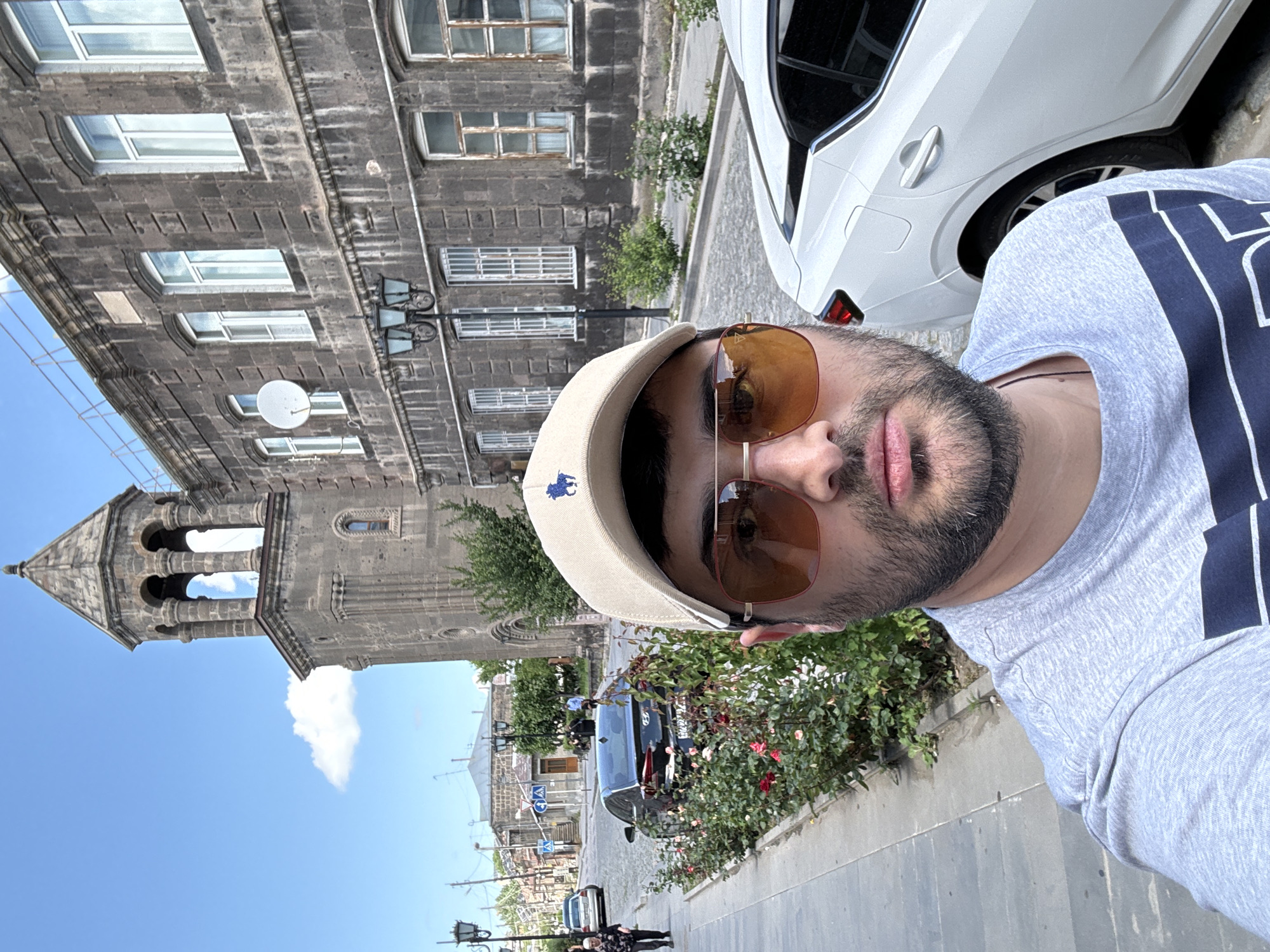 Morning stroll through a historic European city center