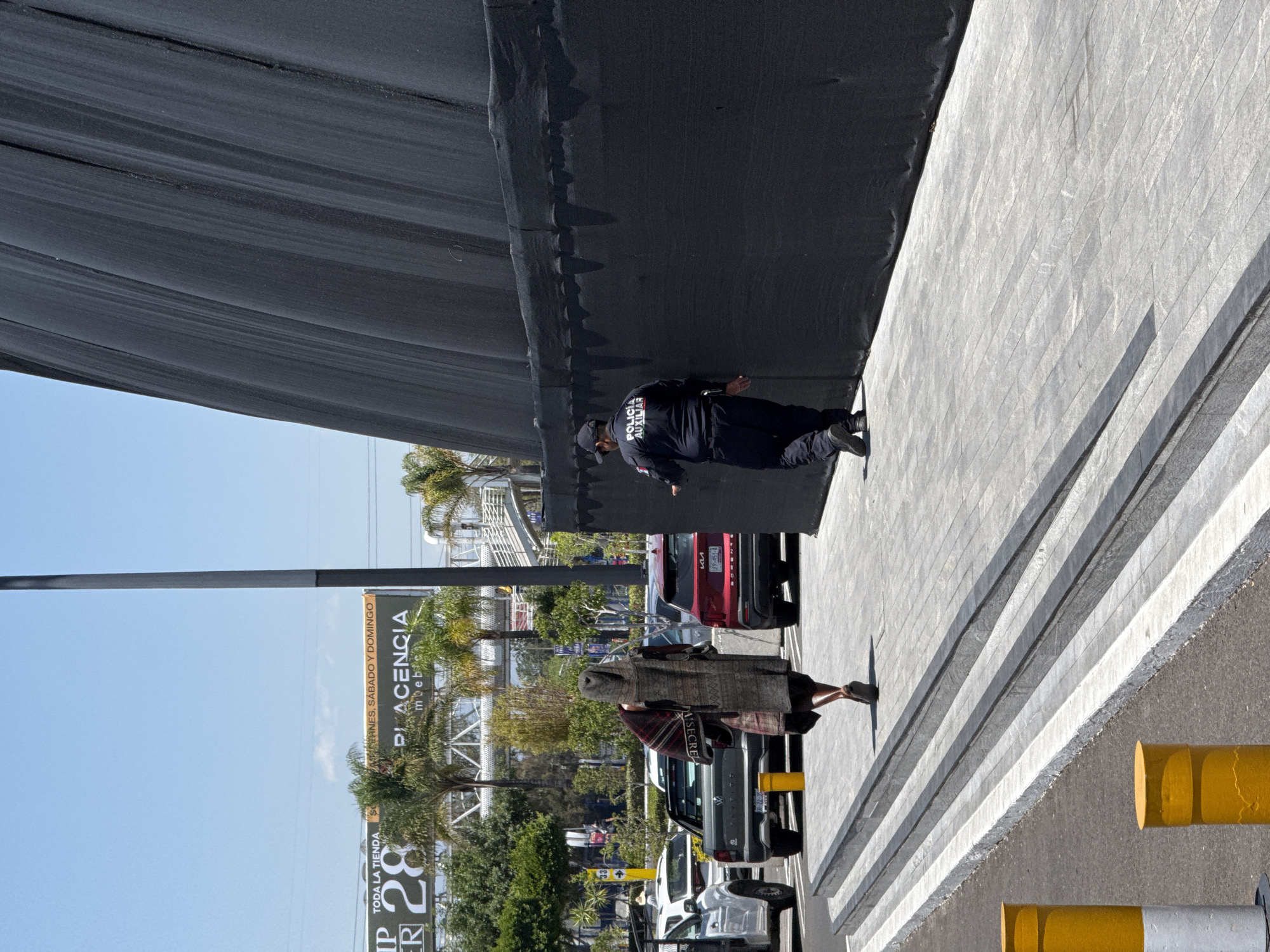 Clear skies documented in Puebla commercial district