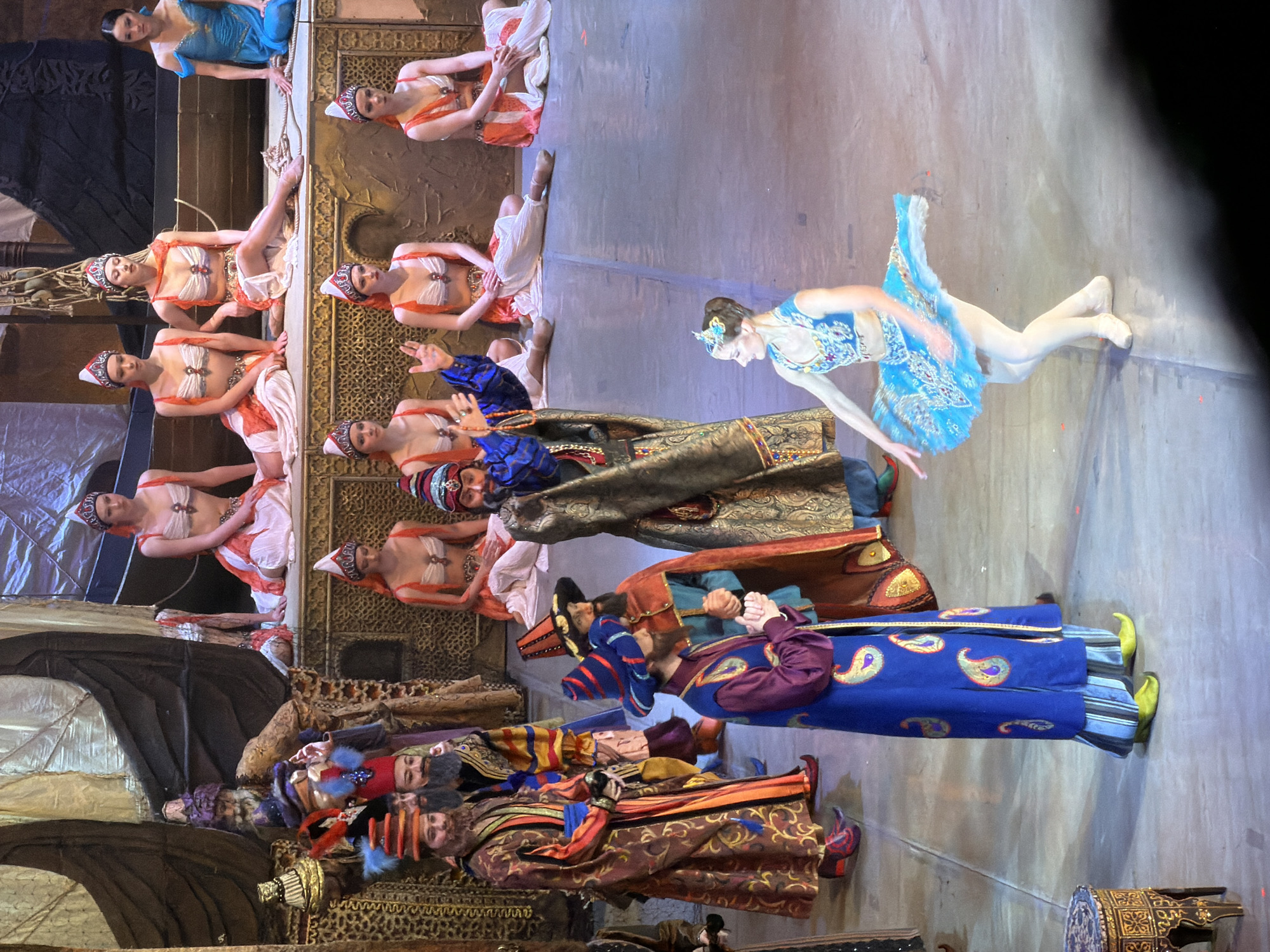 Ballet performance staged in Izhevsk with maritime themed backdrops