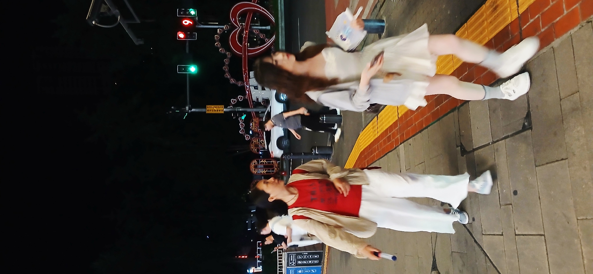 Evening pedestrian activity captured across Yuzhong District, Chongqing