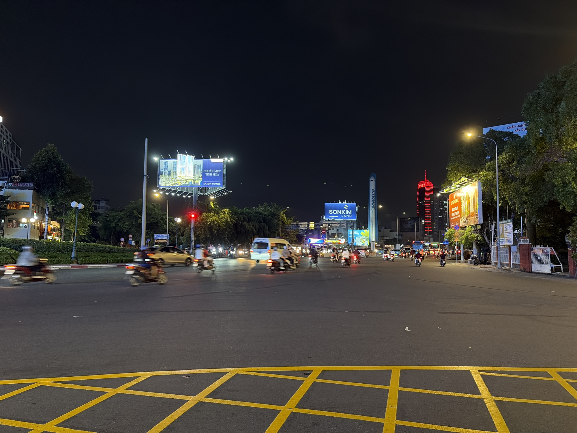 Nighttime street activity documented in Thủ Đức, Vietnam