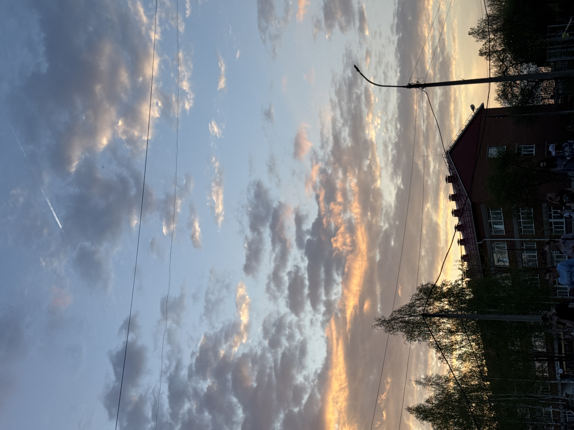 Sunset documented over Noviy, Russia with dramatic cloud formations