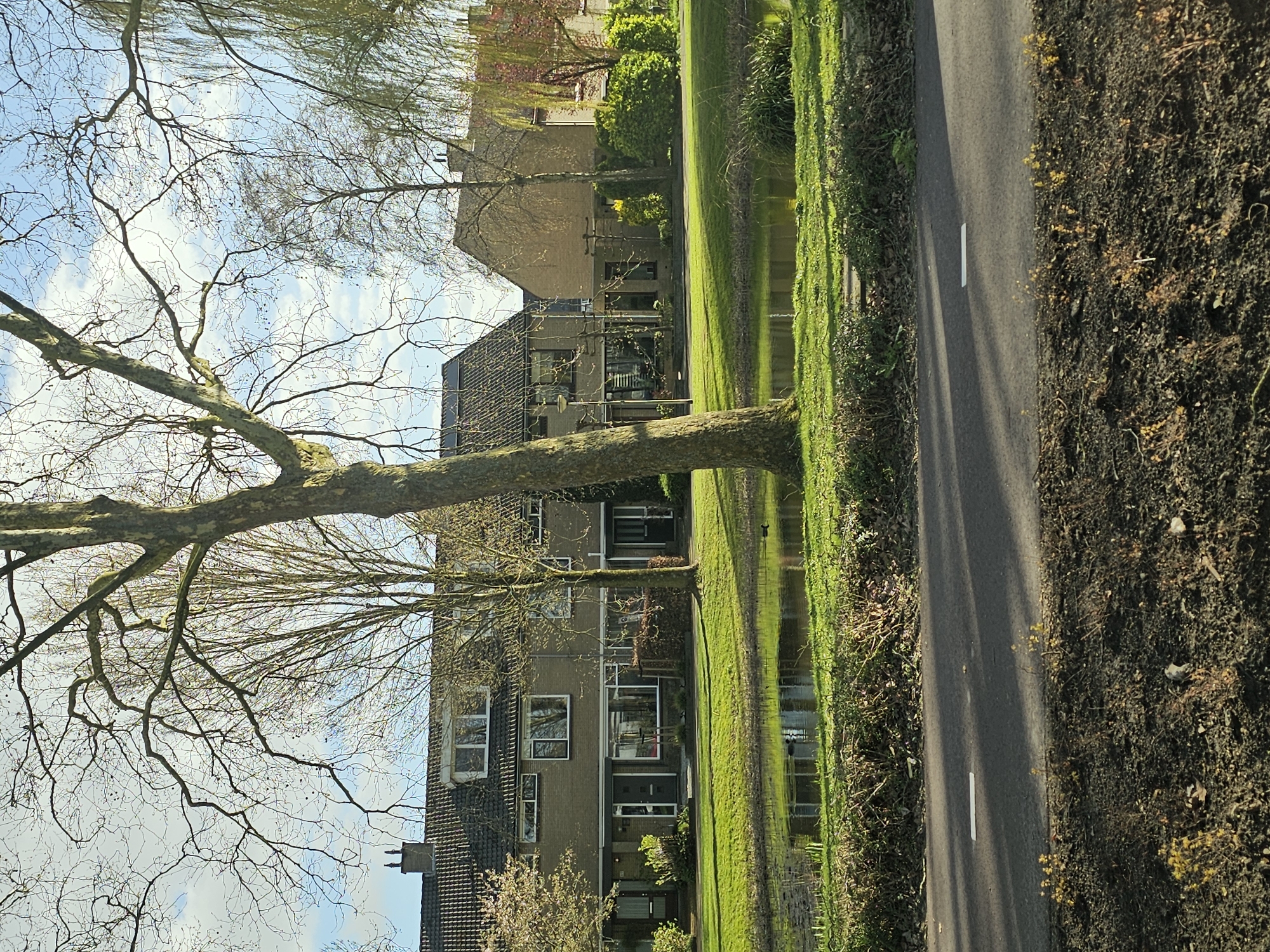 Residential canal scene observed in Barendrecht, Netherlands
