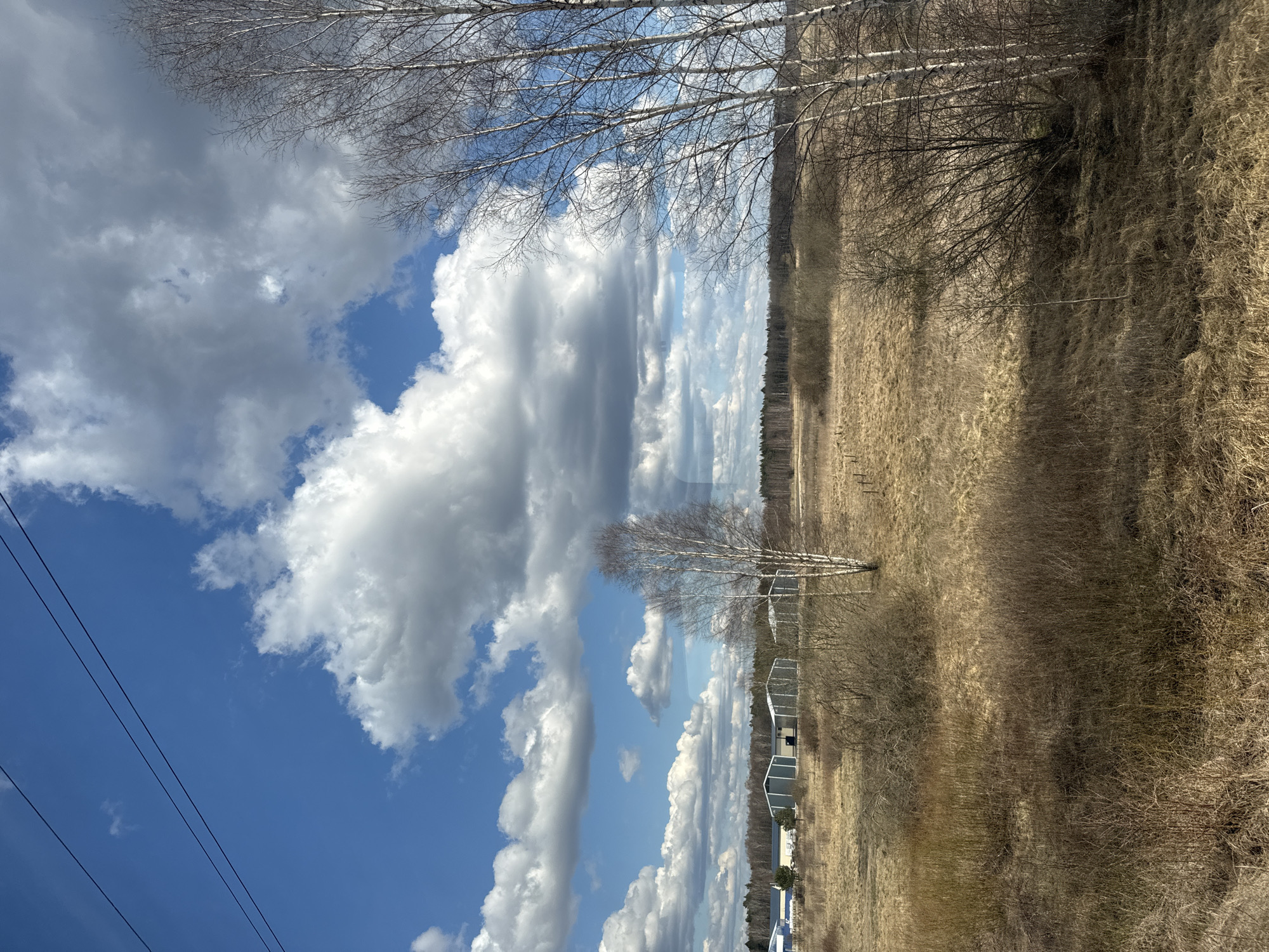 Rural spring landscape captured in Kalngale, Latvia