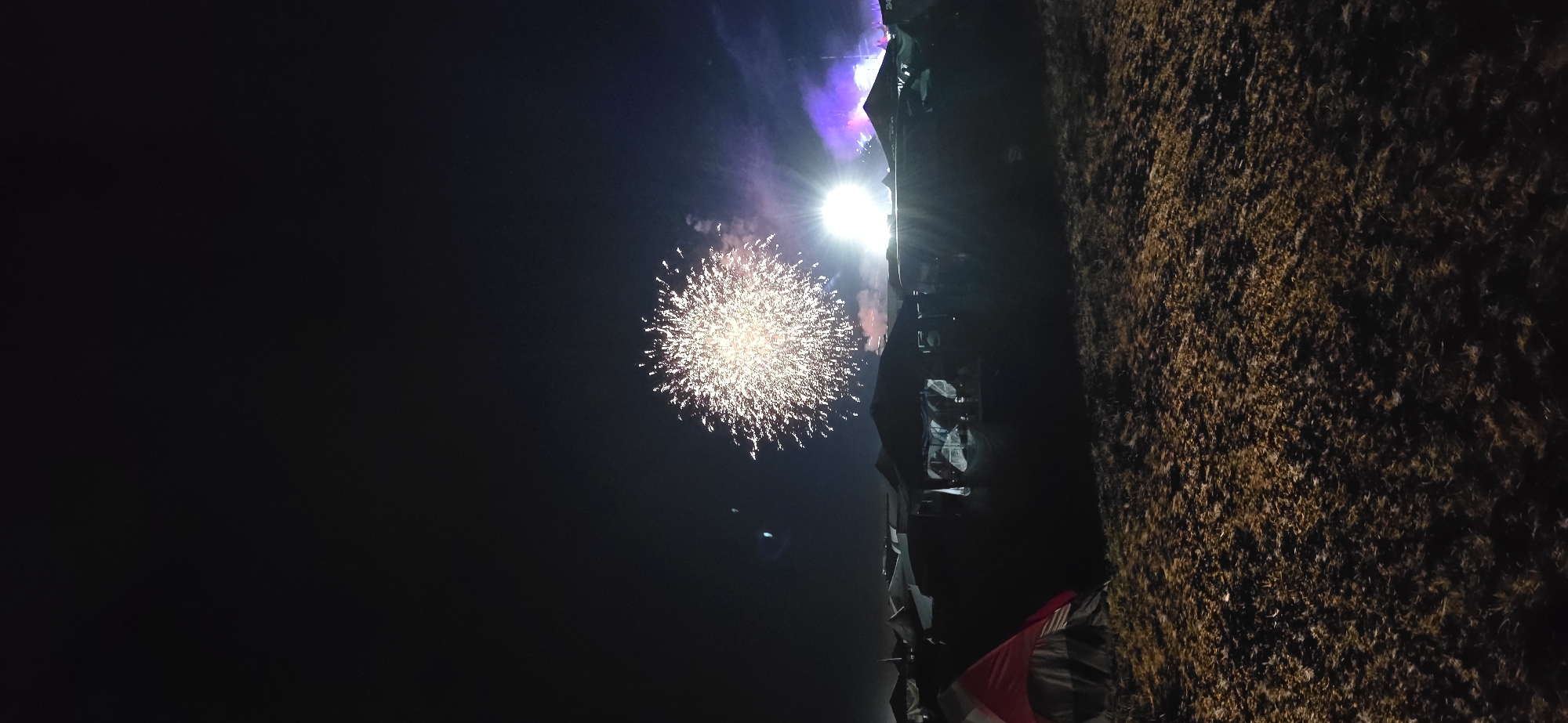 Late-night festival grounds in Neustadt-Glewe, summer 2026