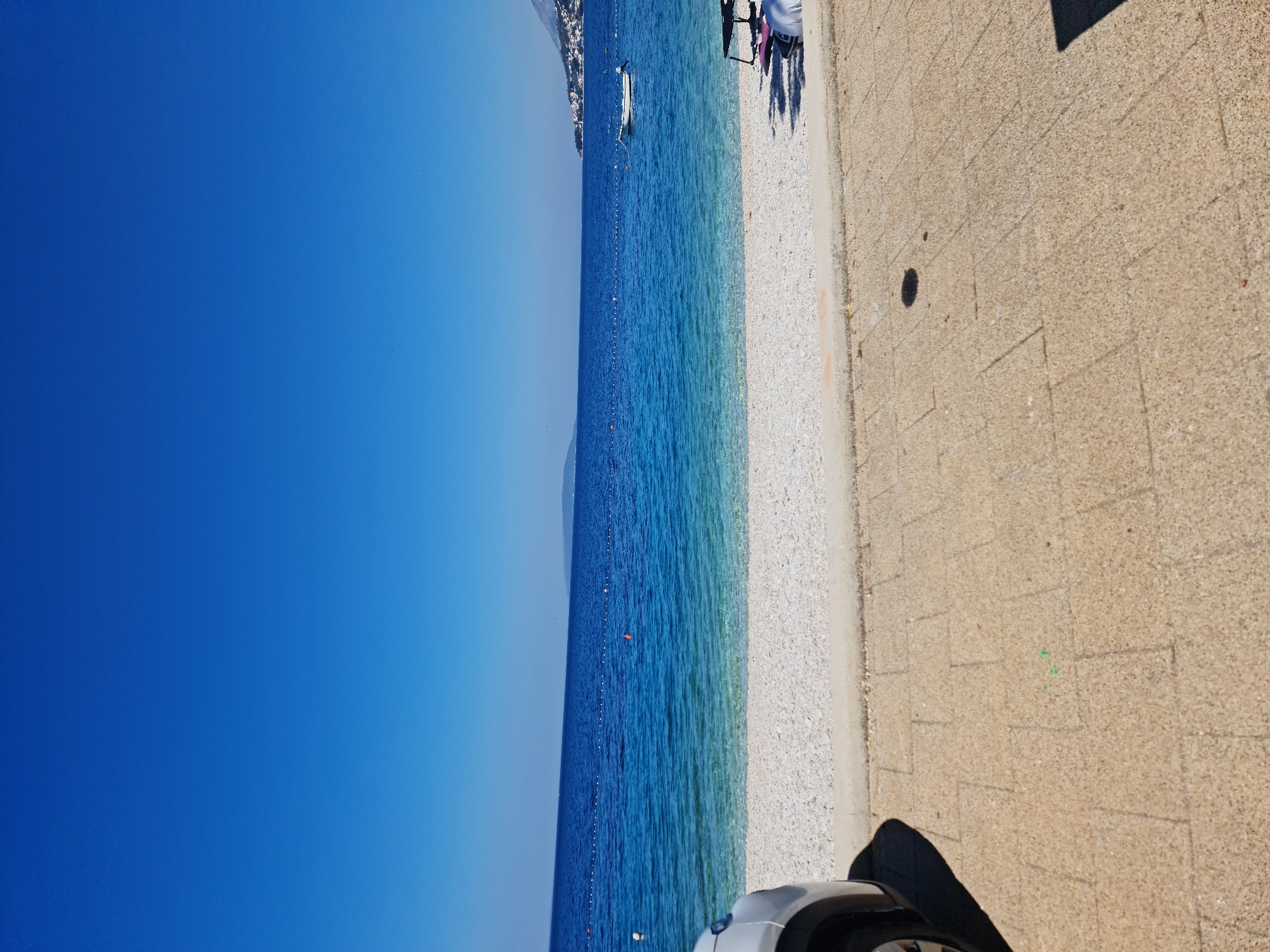 Quiet morning on the Dalmatian coast in Općina Gradac