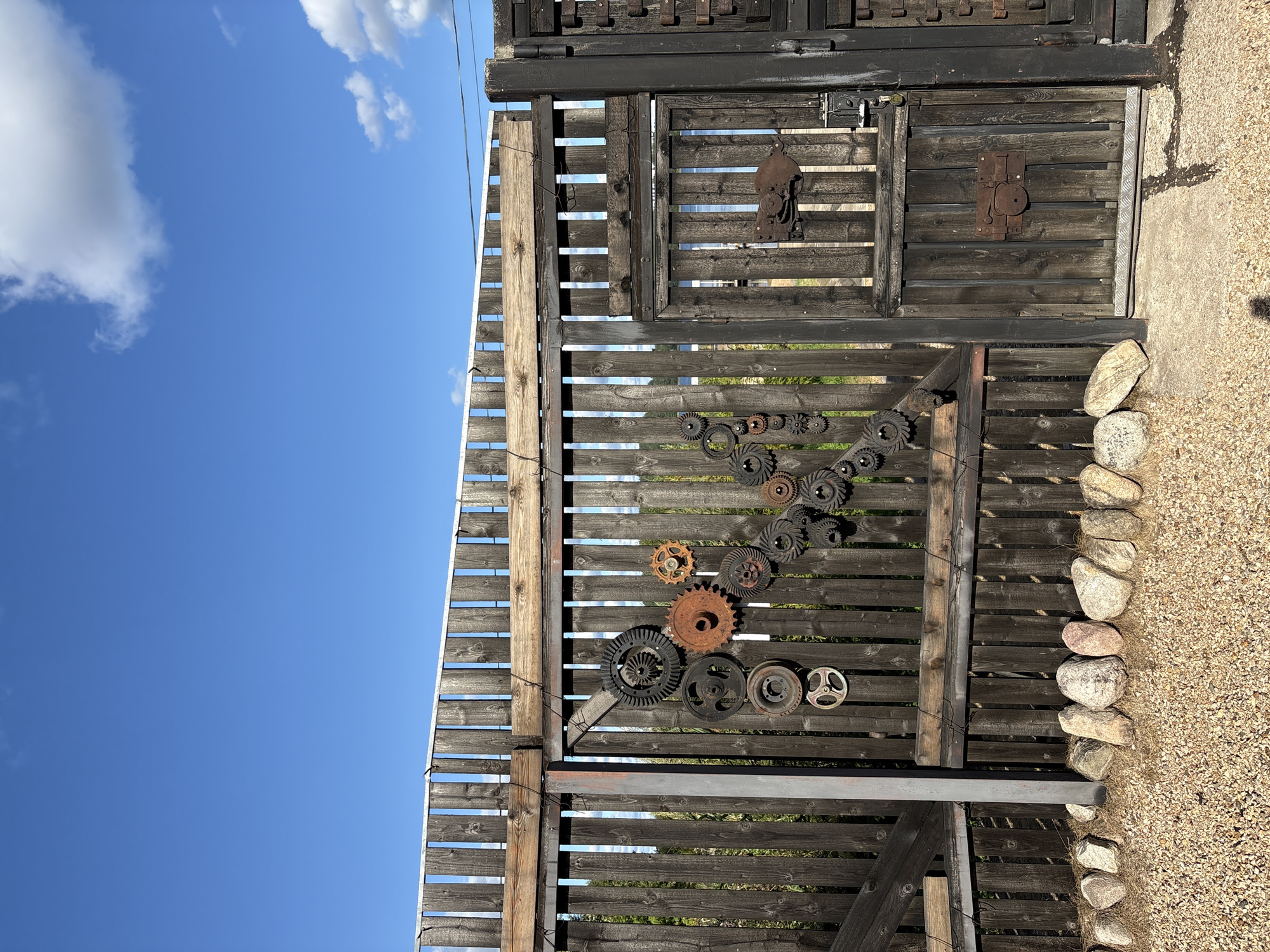 Rusted WWII relics on display at an open-air site in Zhalybnya