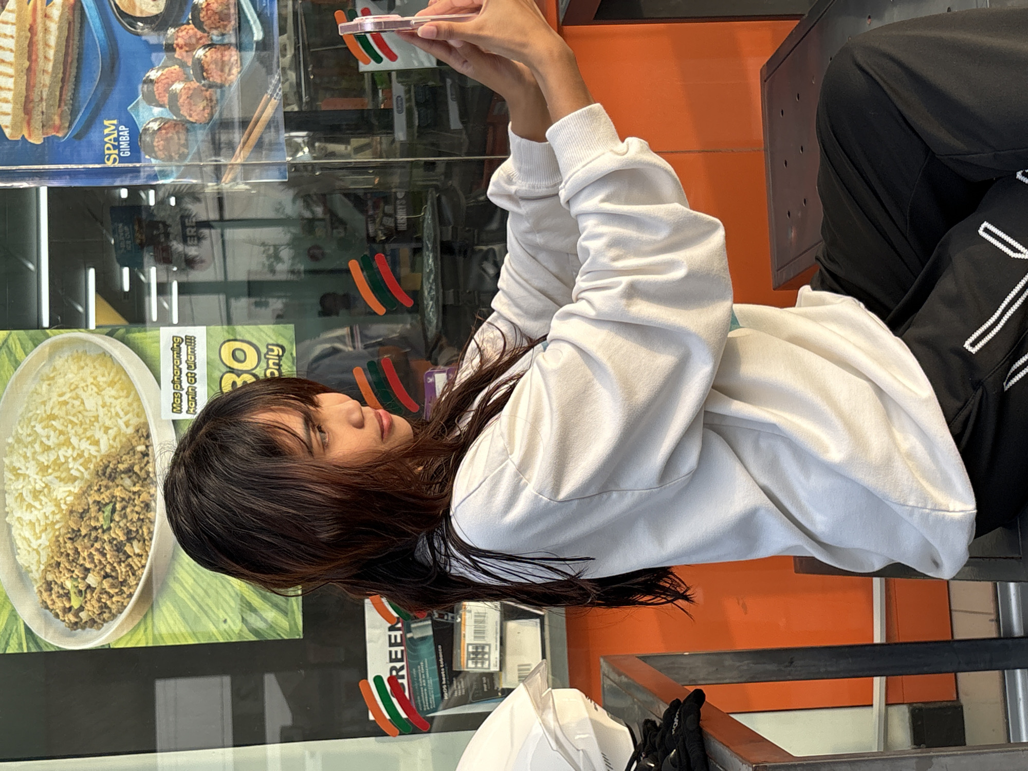 Young woman documents evening outing in Tagum City Philippines
