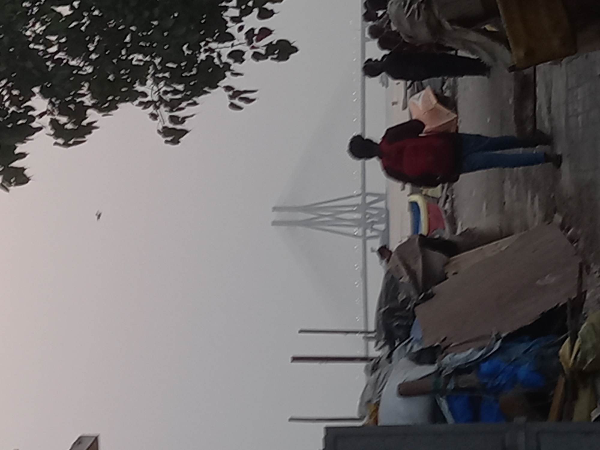 Daily life documented across Mumbai neighborhoods during foggy afternoon