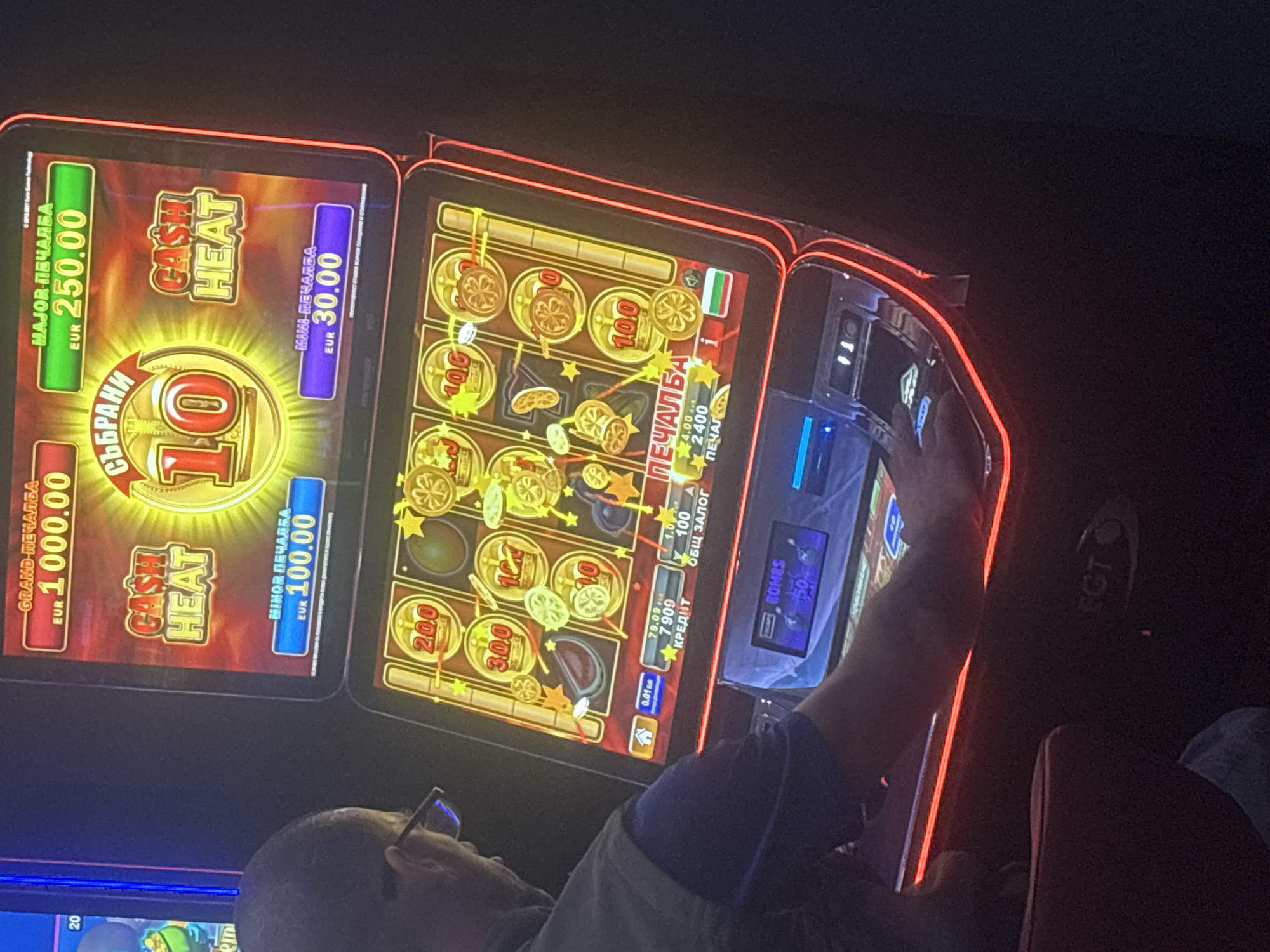 Late-night casino hangout in Beloslav, Bulgaria