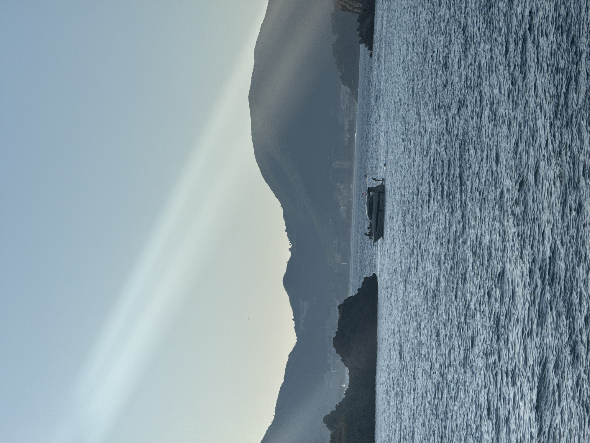 Boats and beaches along the Montenegro Adriatic coast