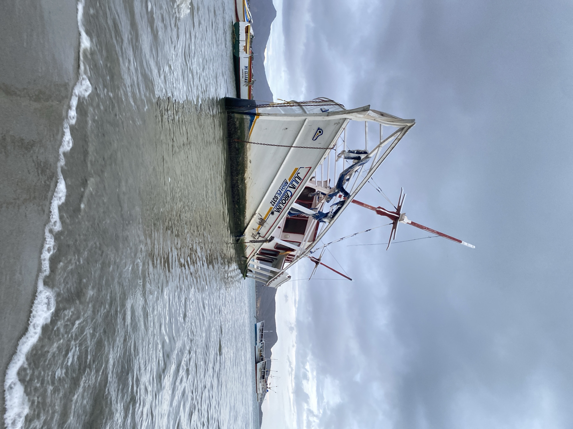 Evening harbor scenes documented in Juan Griego, Venezuela