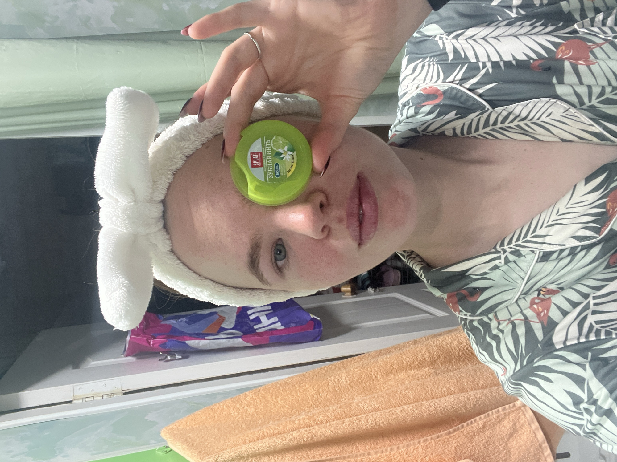 Late-night skincare routine at home in Chaikovsky