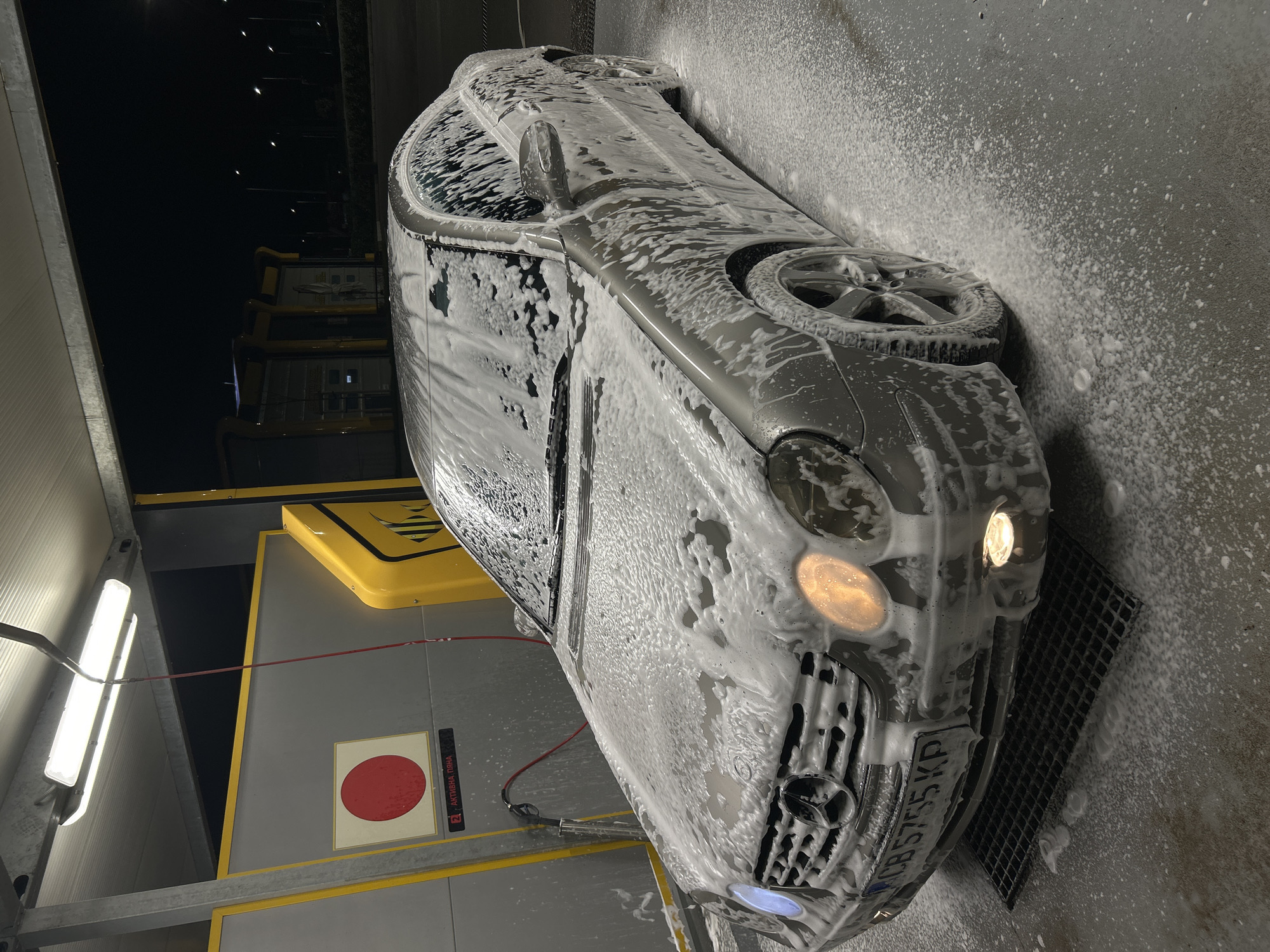 Mercedes-Benz gets washed at Vratsa car wash facility