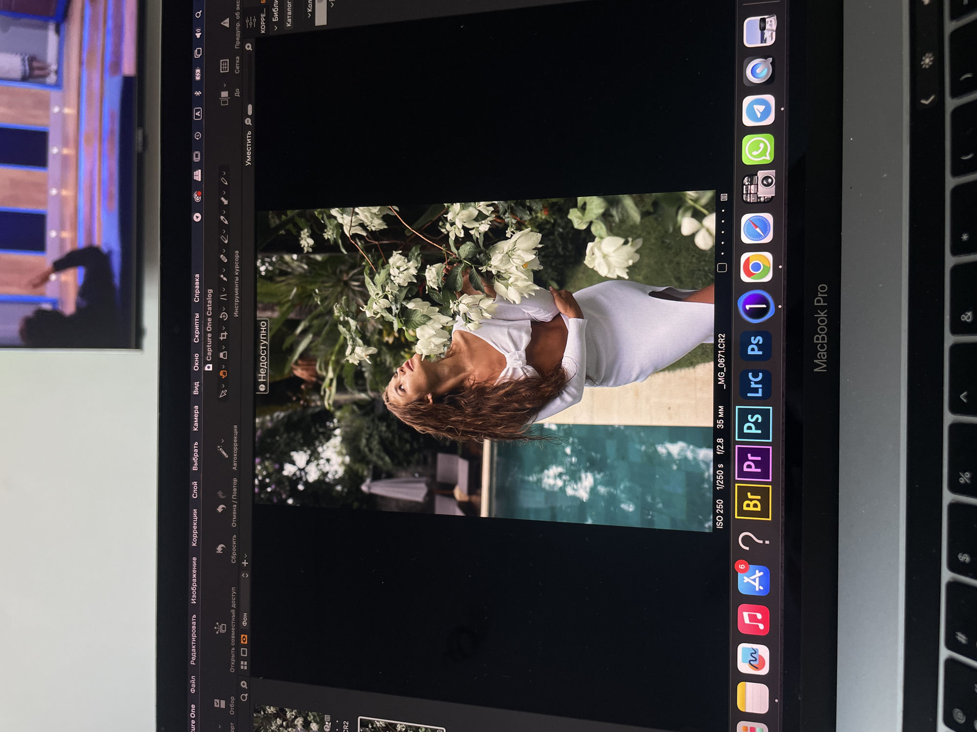 Photo editor works on swimwear images in Kazan
